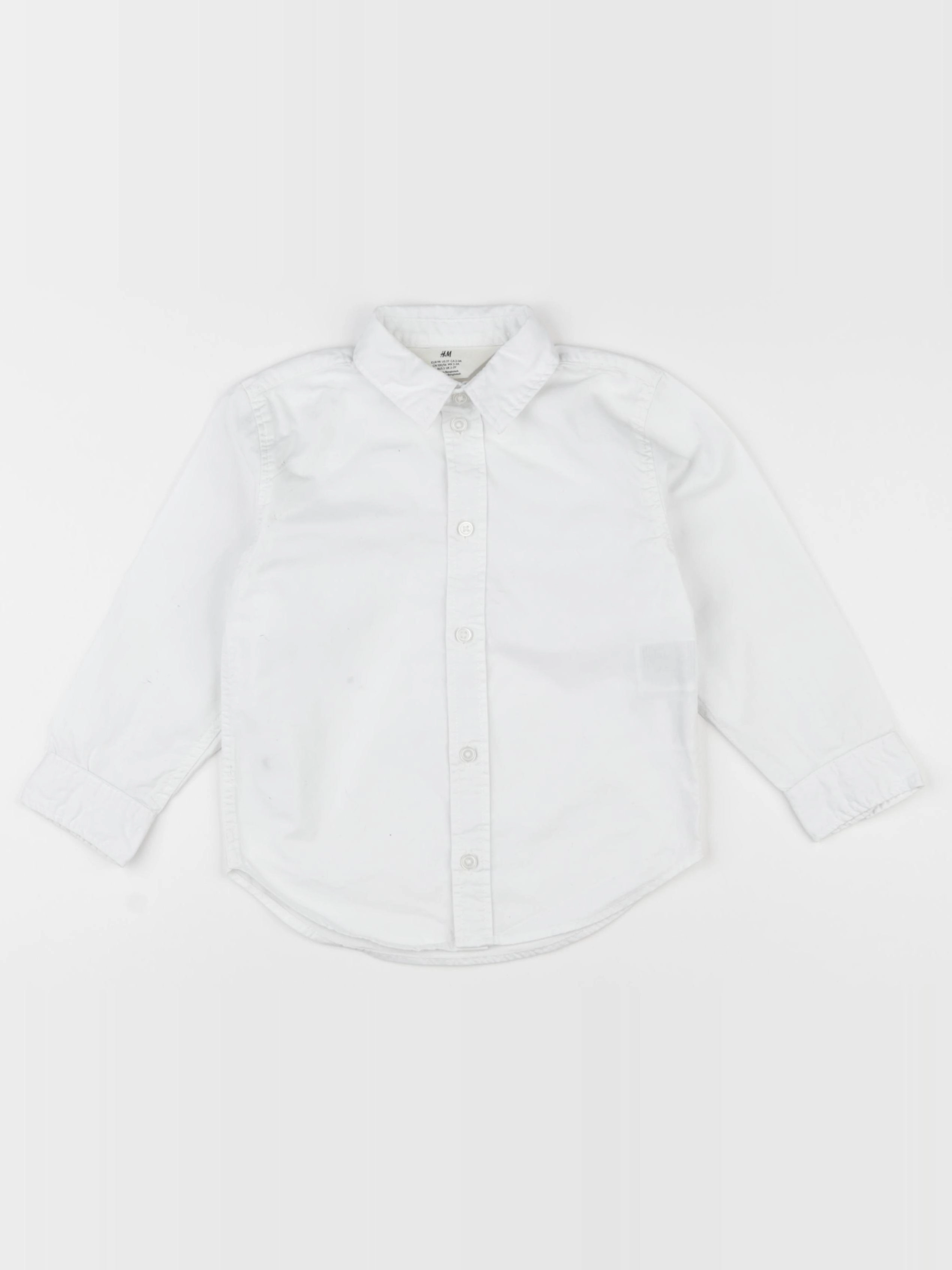 H&M - chemise blanc - 2/3 ans