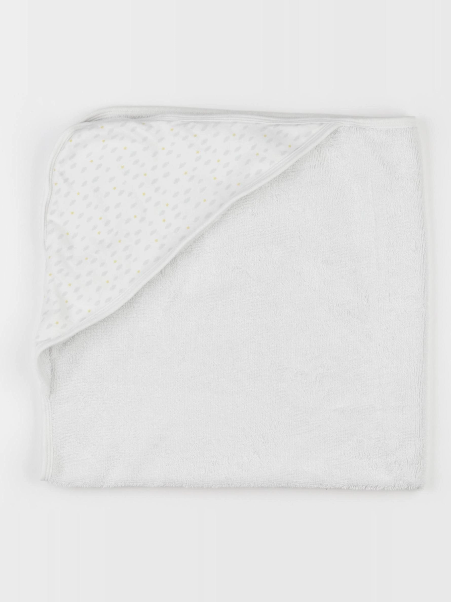 Petit Bateau - cape de bain blanc - 0 mois à 3 ans