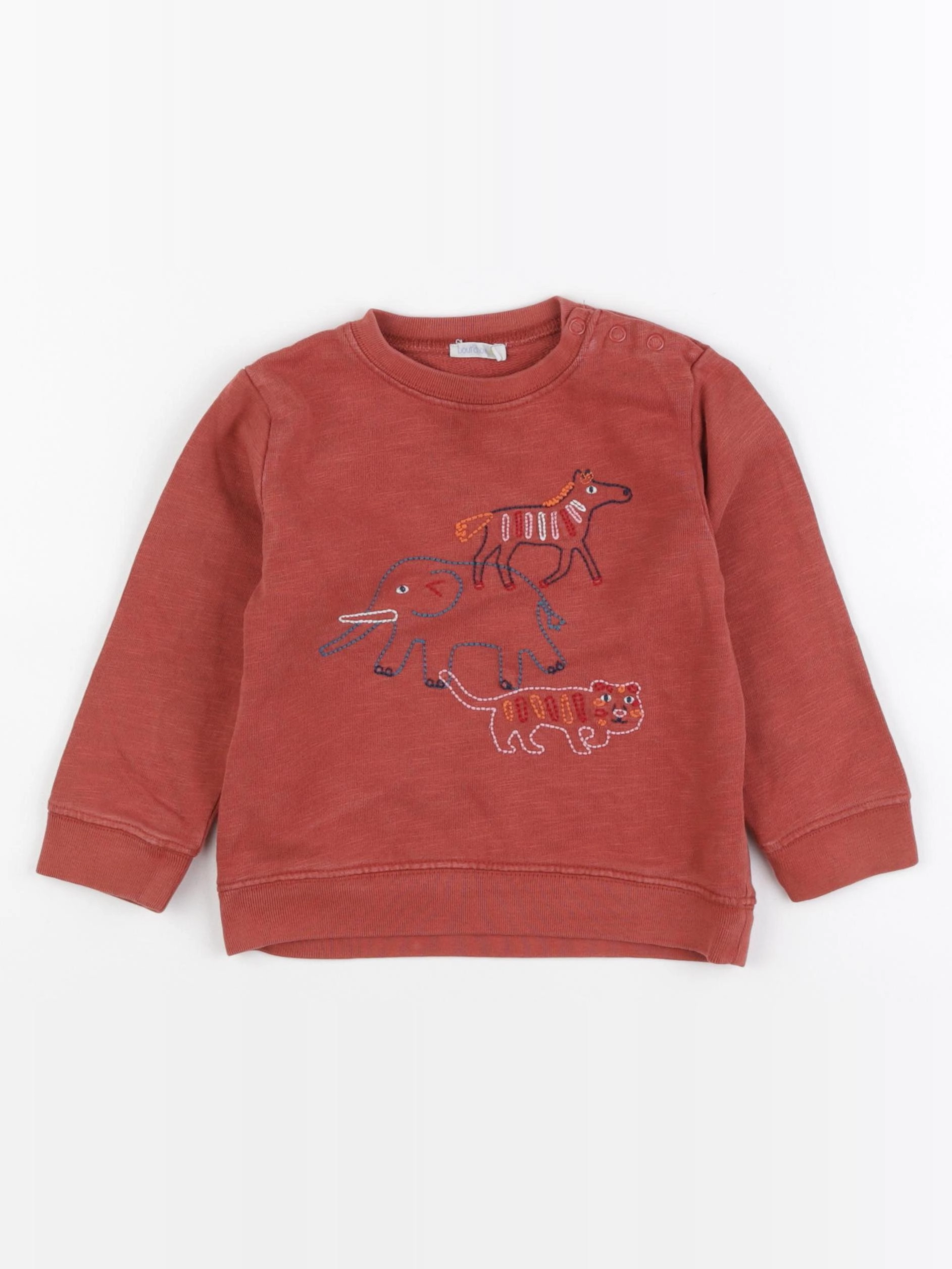 Boutchou - sweat rouge - 24 mois