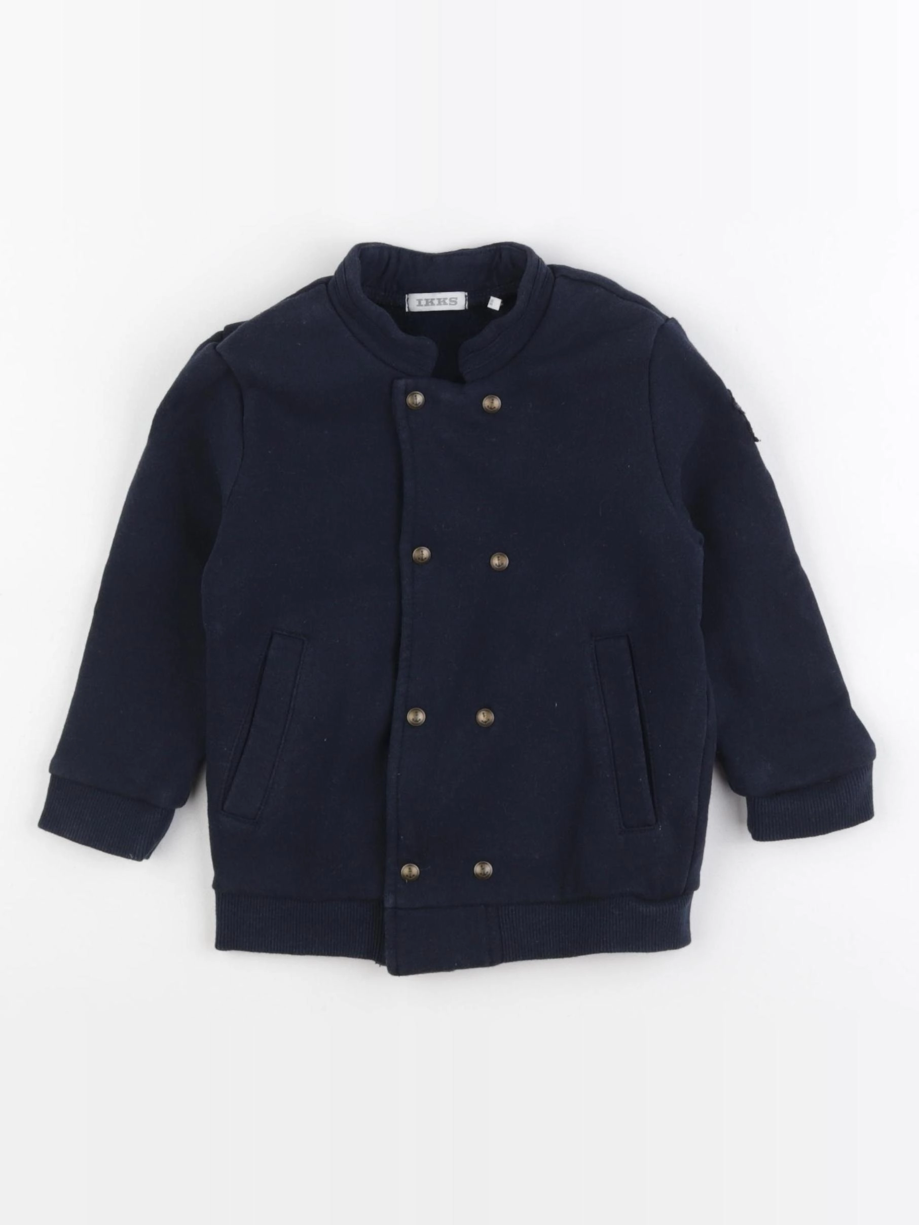 IKKS - veste doublé, imprimé au dos bleu - 2 ans