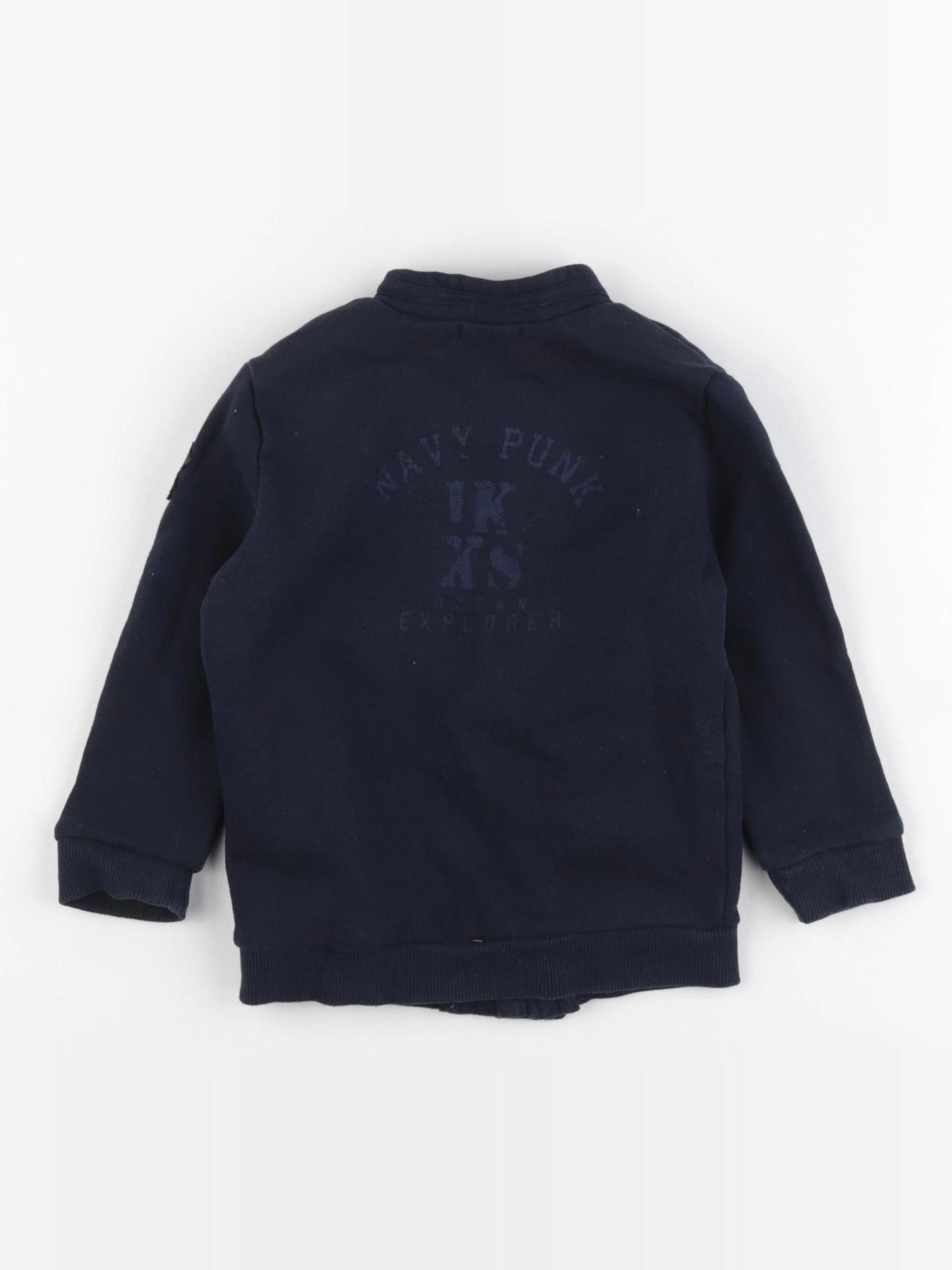 IKKS - veste doublé, imprimé au dos bleu - 2 ans