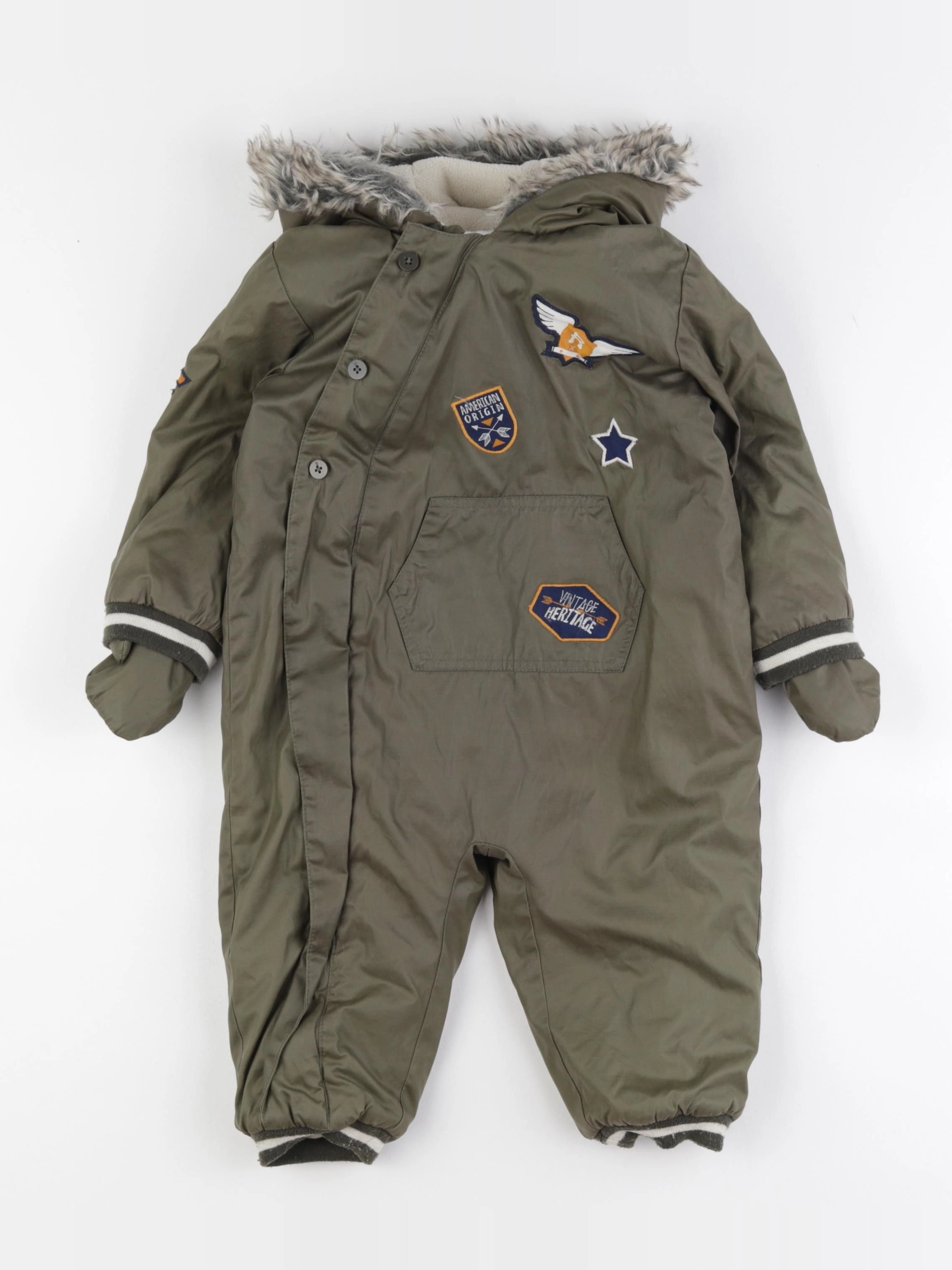 La Redoute - combi-pilote marron - 24 mois