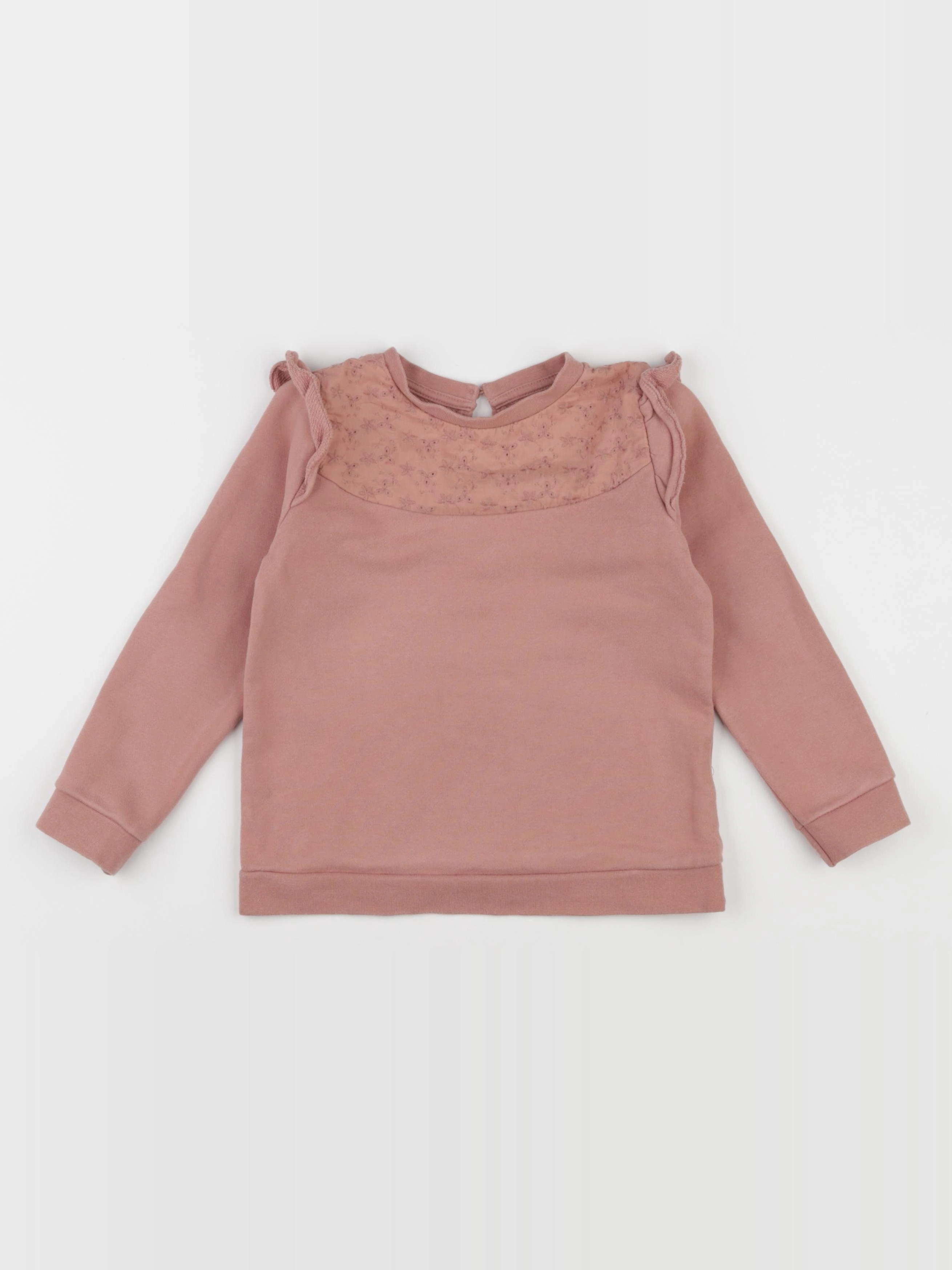 Vertbaudet - sweat rose - 5 ans