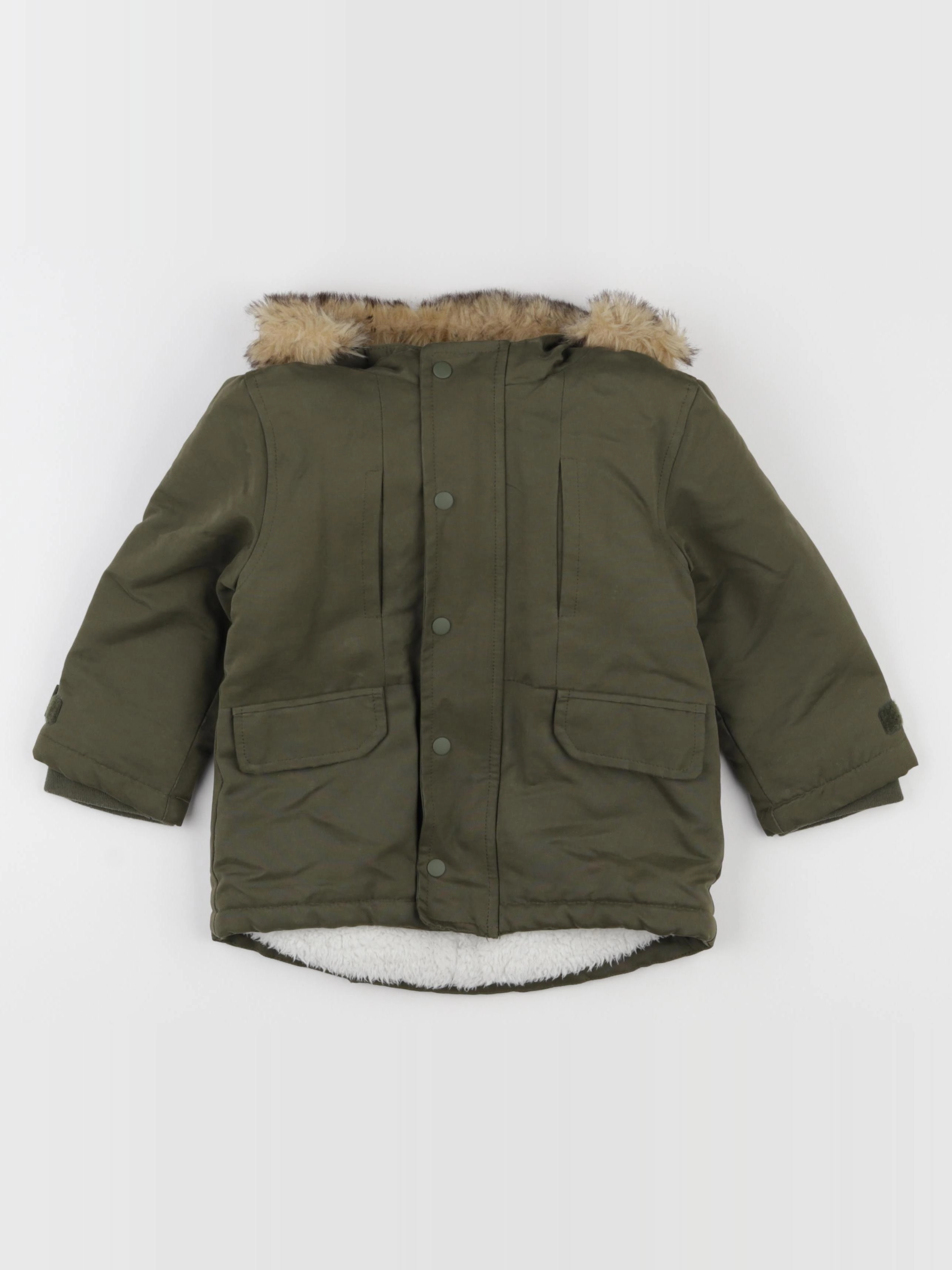 Vertbaudet - parka vert - 3 ans
