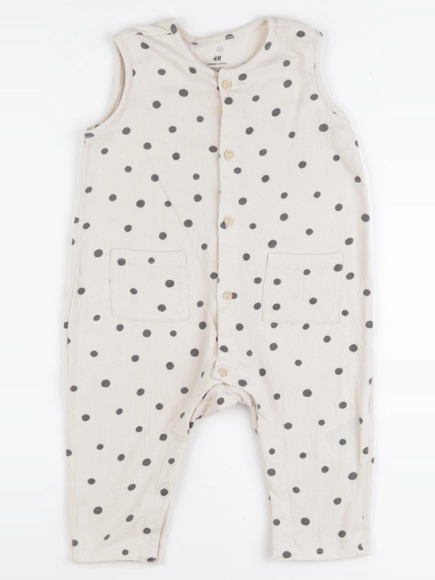 H&M - combinaison beige - 6/9 mois