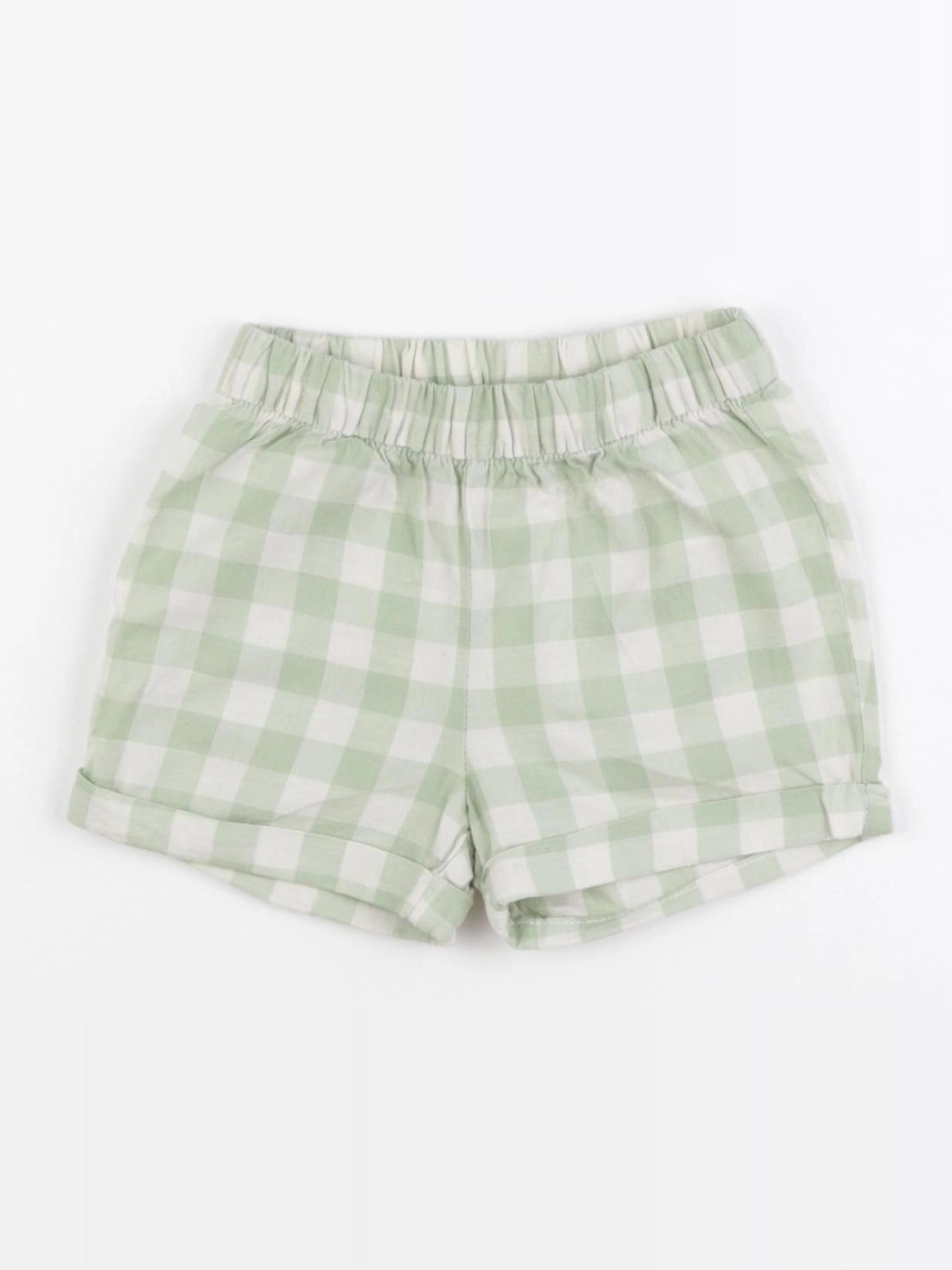 H&M - short vert - 4/6 mois