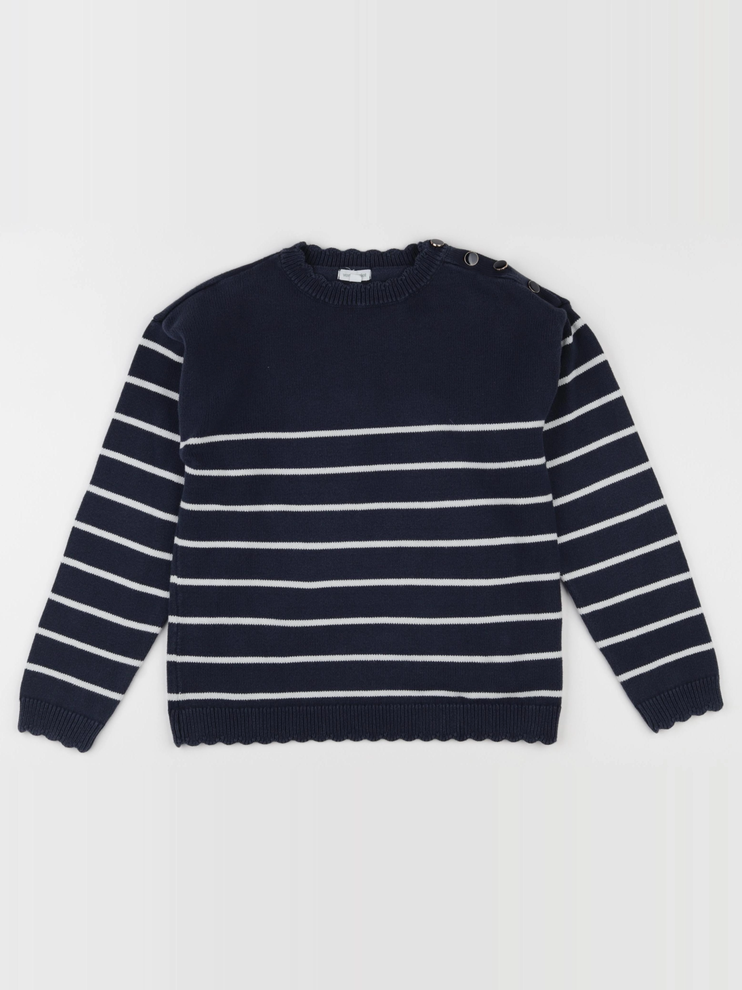 Vertbaudet - pull bleu - 12 ans