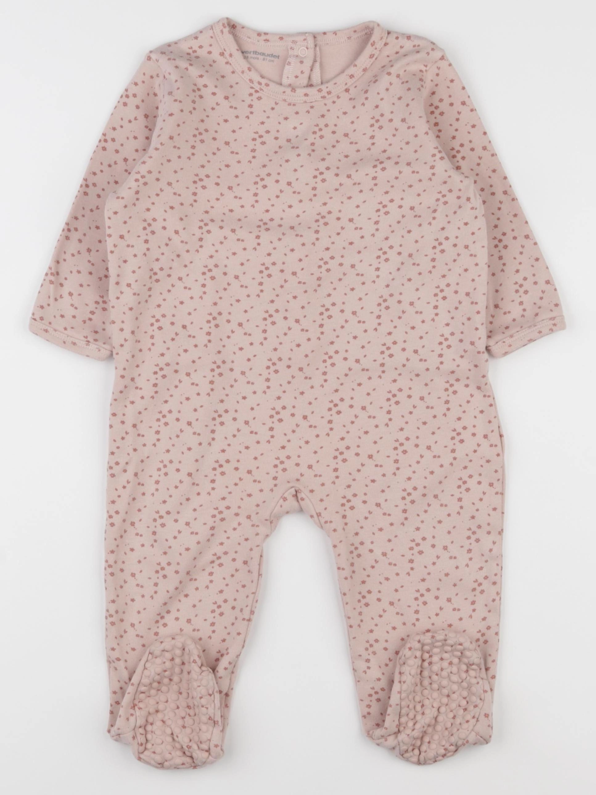 Vertbaudet - pyjama coton rose - 18 mois