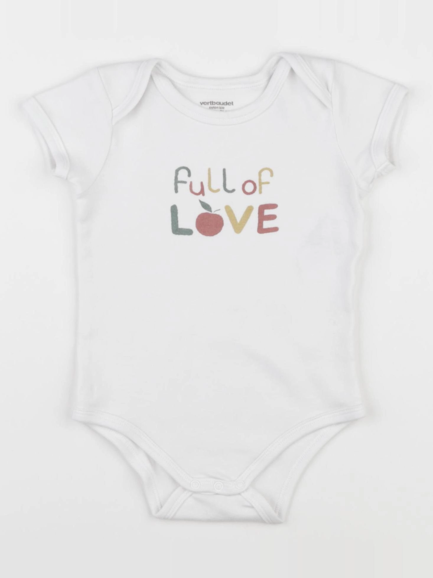 Vertbaudet - body blanc - 18 mois