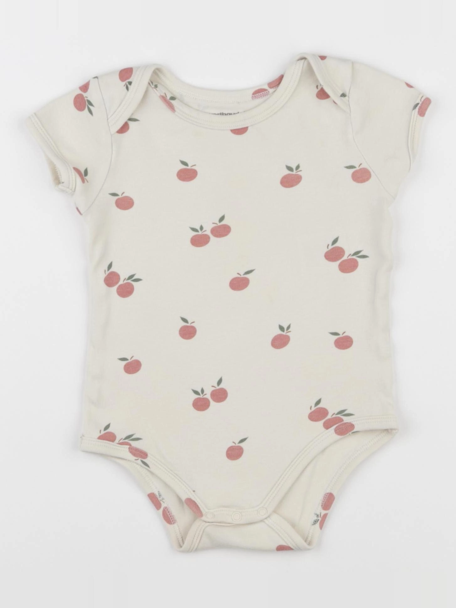 Vertbaudet - body beige, rouge - 18 mois