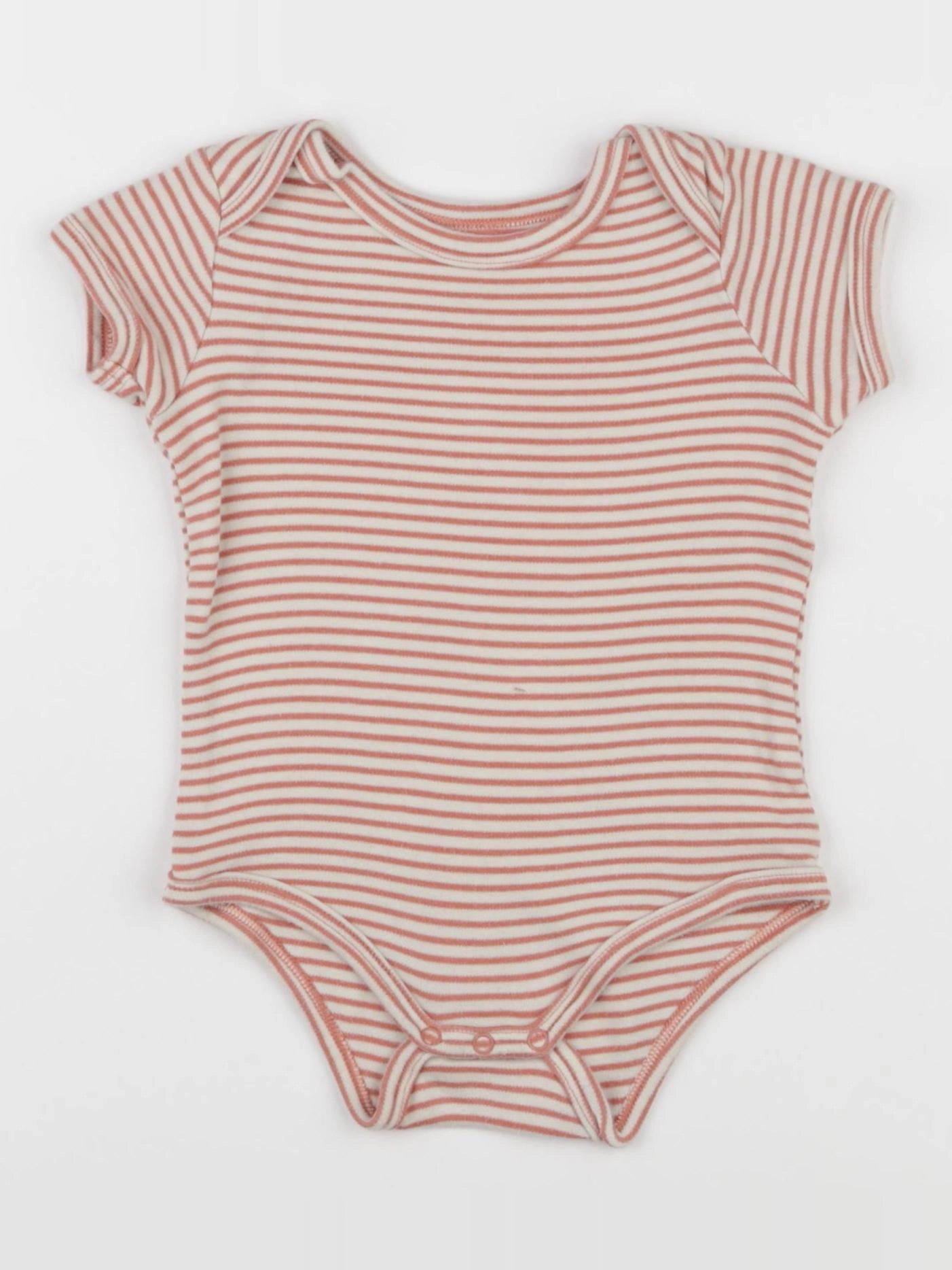 Vertbaudet - body beige, rouge - 18 mois