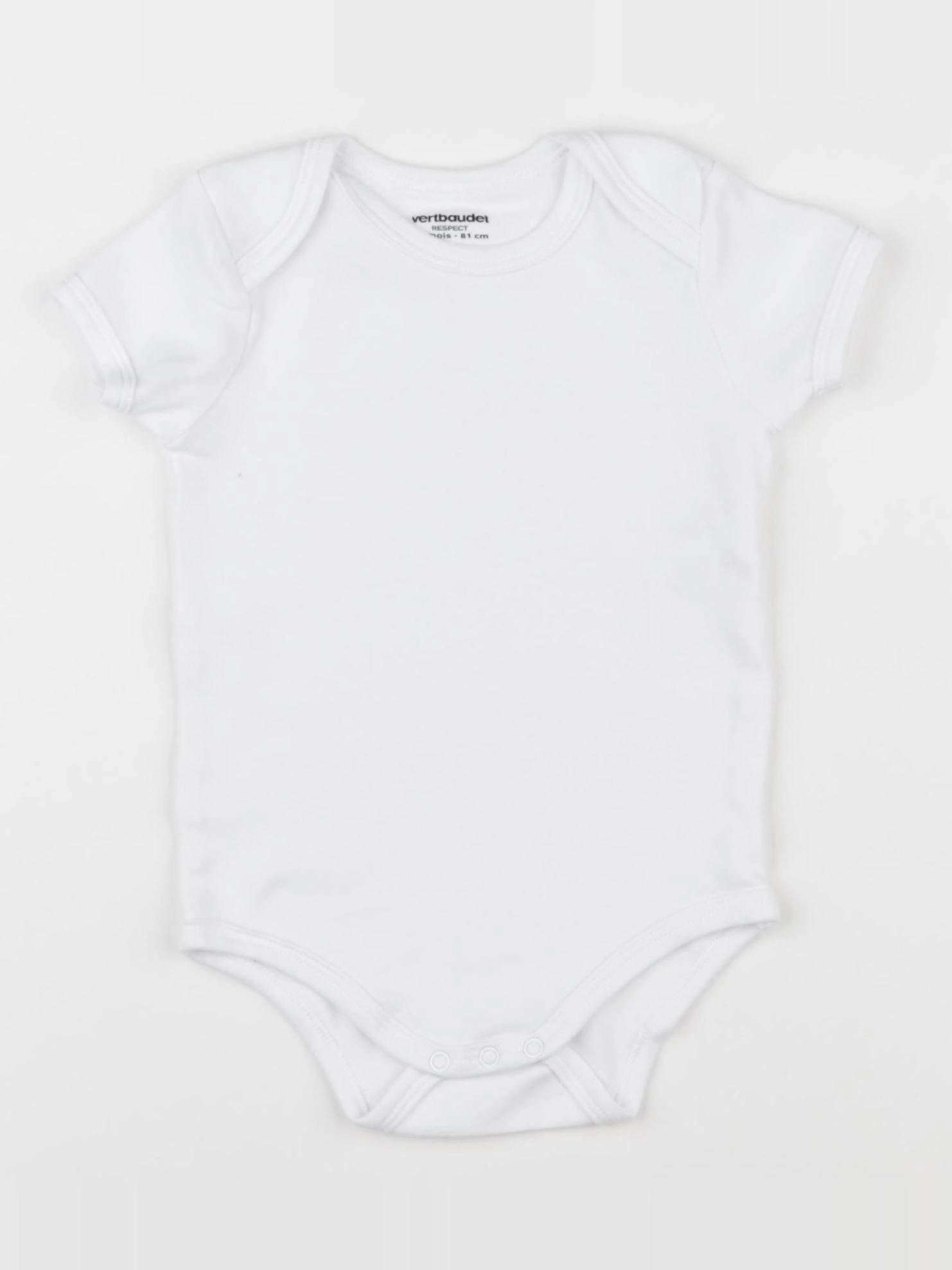 Vertbaudet - body blanc - 18 mois