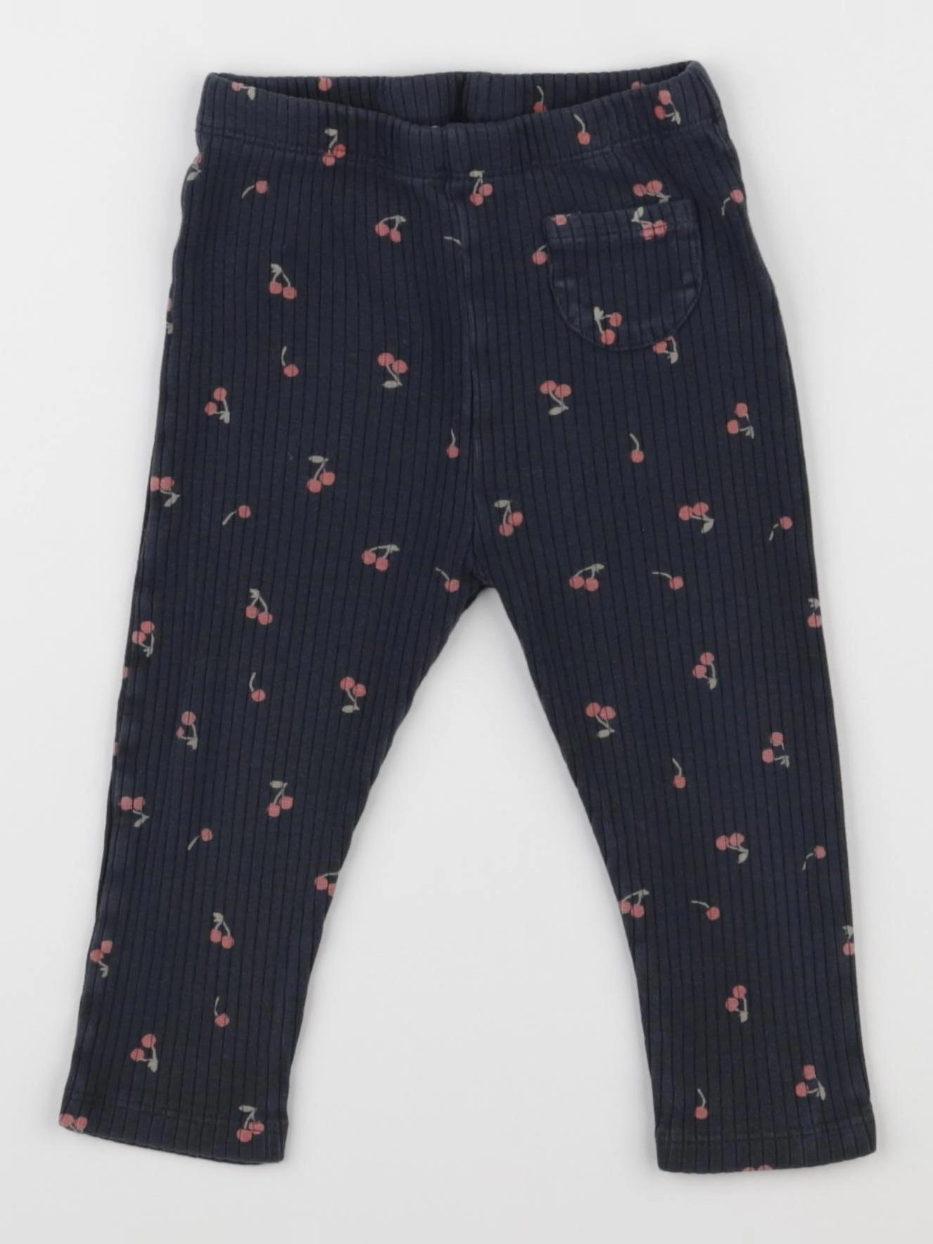 Vertbaudet - legging bleu, rouge - 18 mois