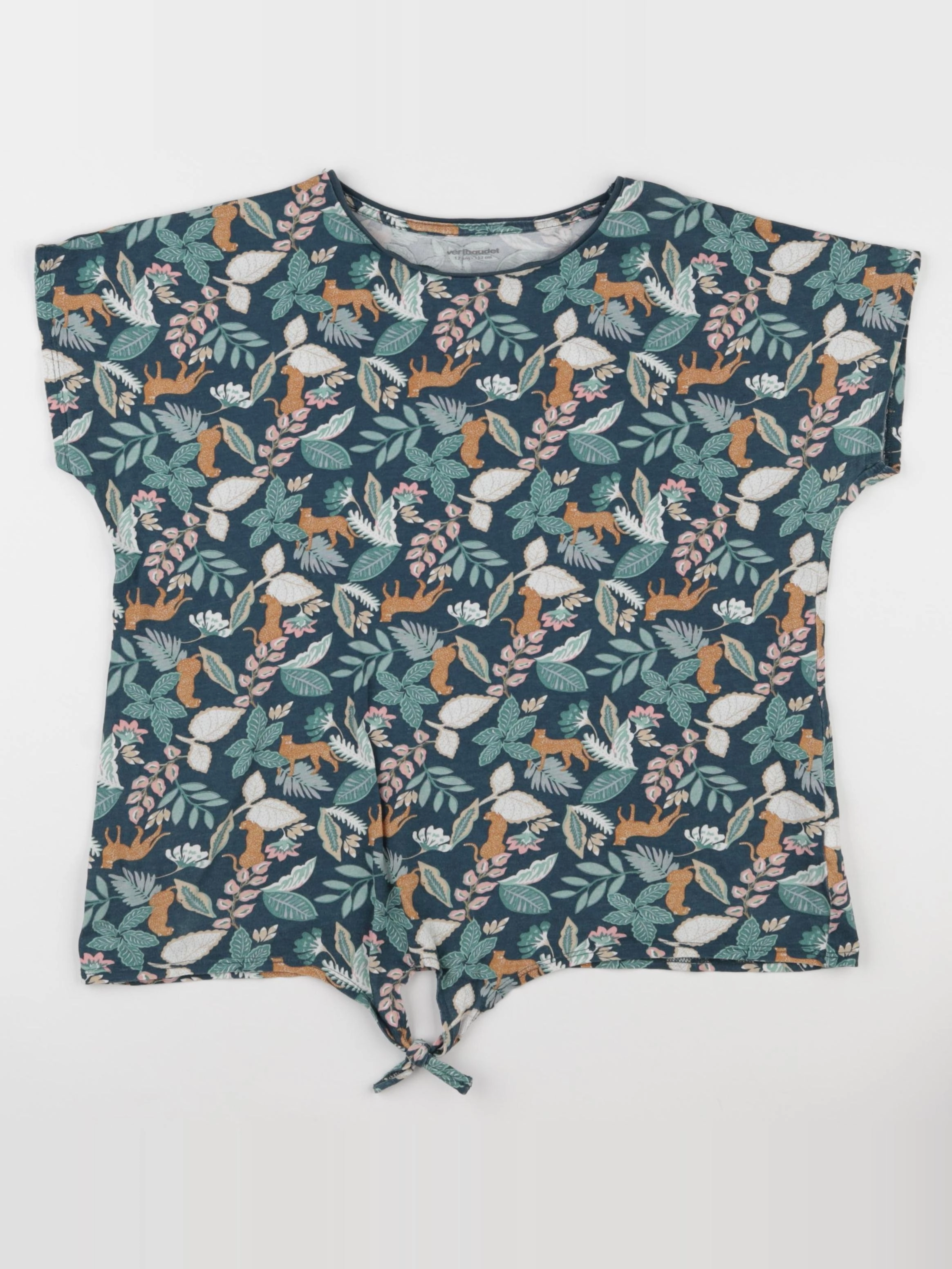 Vertbaudet - tee-shirt vert - 12 ans