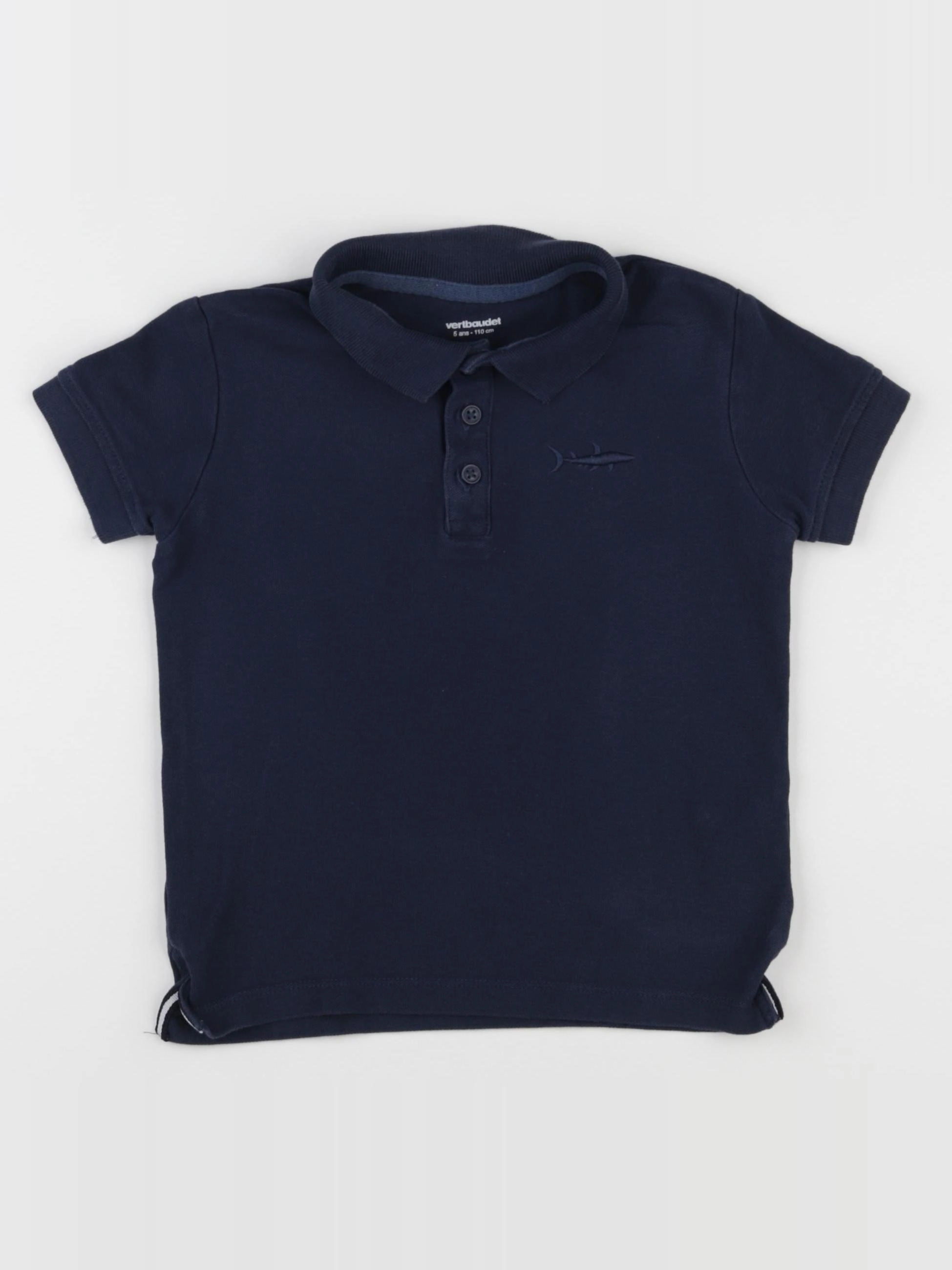Vertbaudet - polo bleu - 5 ans