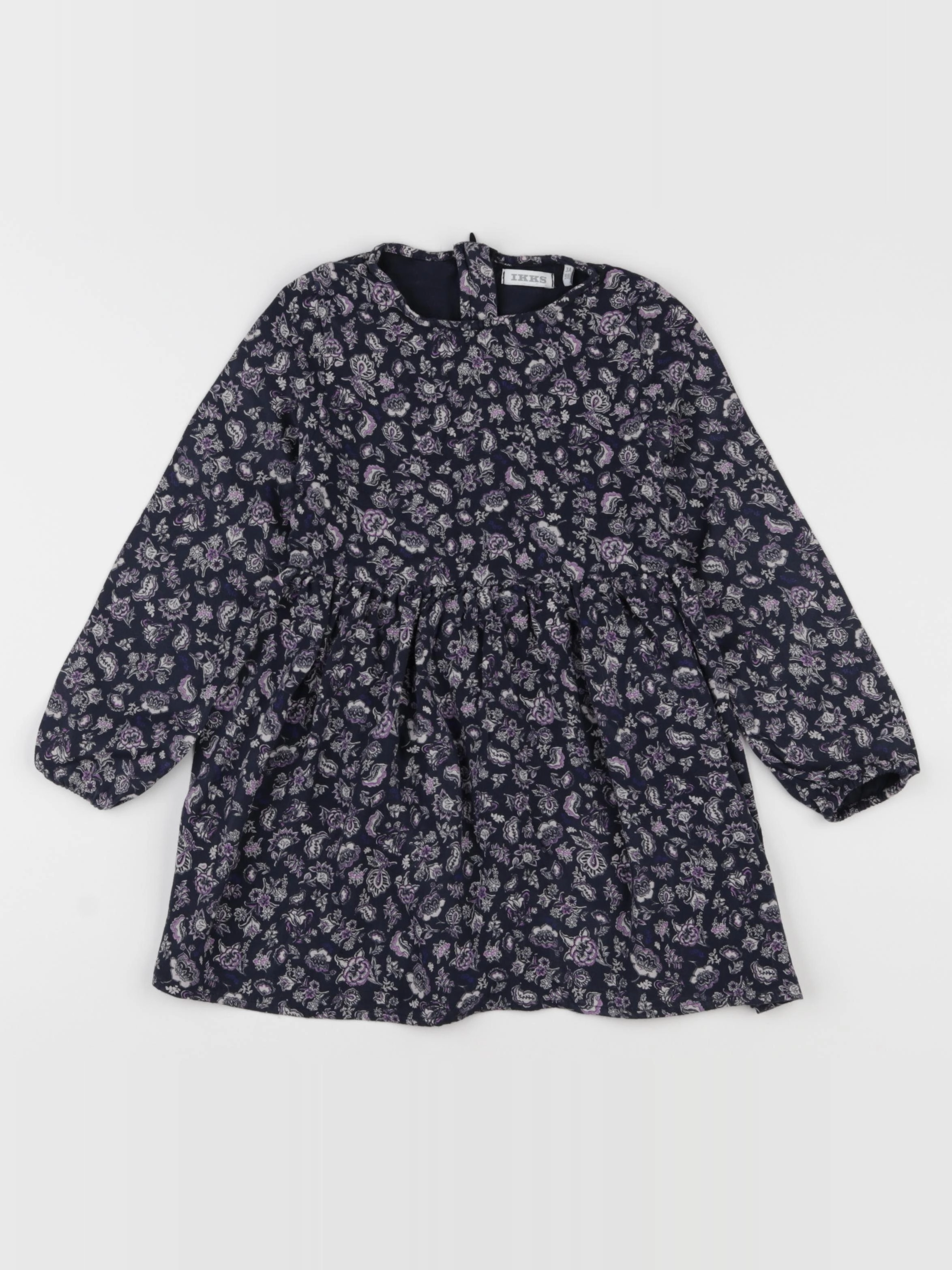 IKKS - robe bleu, violet - 3 ans
