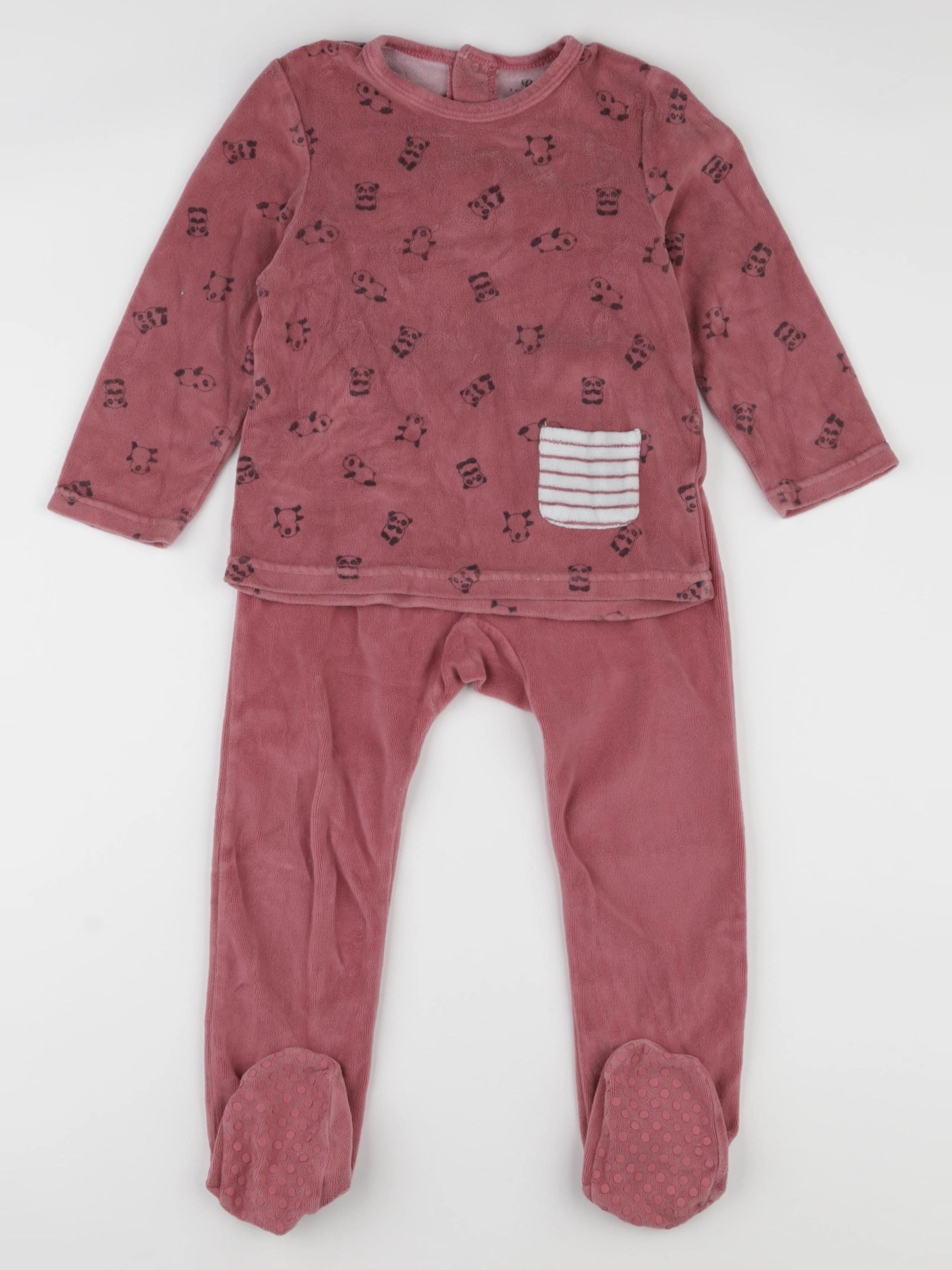 La Redoute - pyjama velours rouge - 4 ans