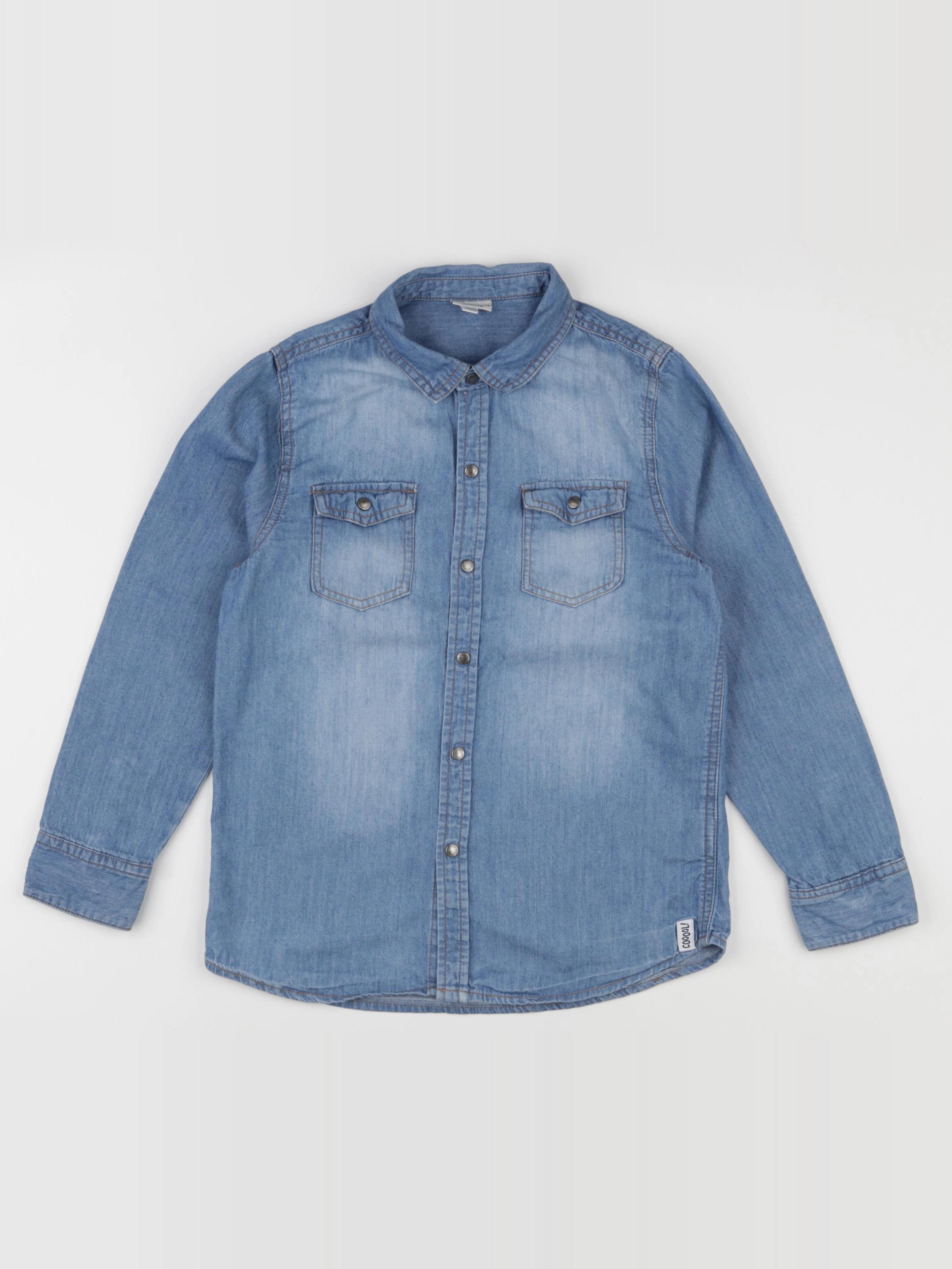 Vertbaudet - chemise bleu - 10 ans