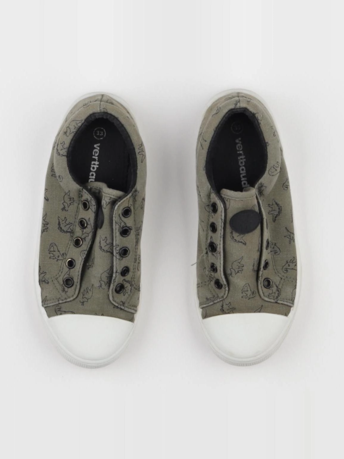 Vertbaudet - tennis élastiqué vert - pointure 33