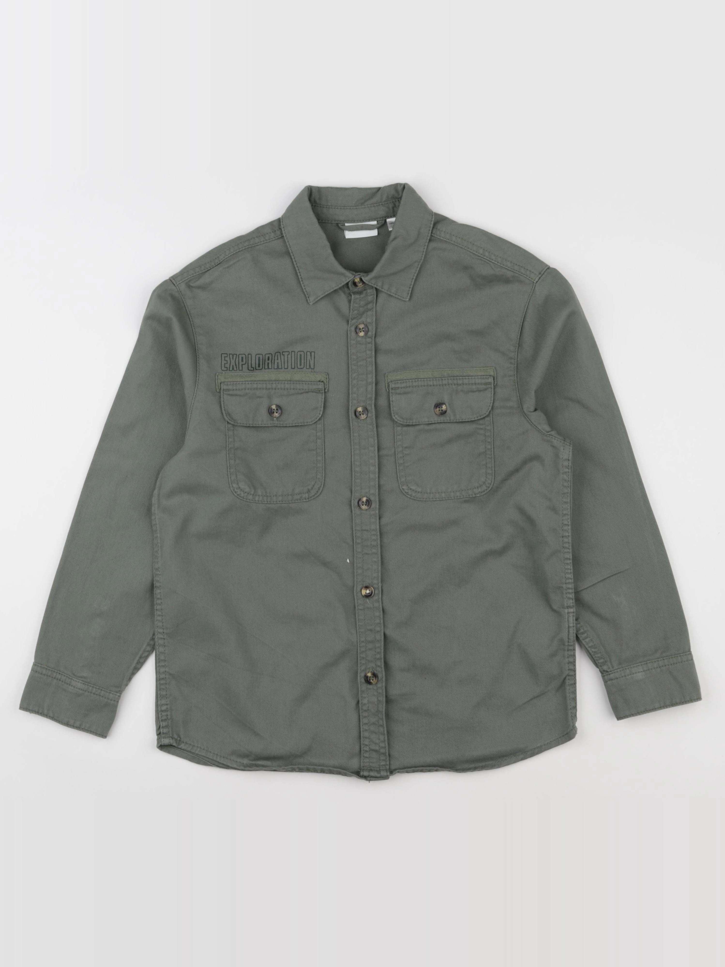 Vertbaudet - chemise vert - 10 ans