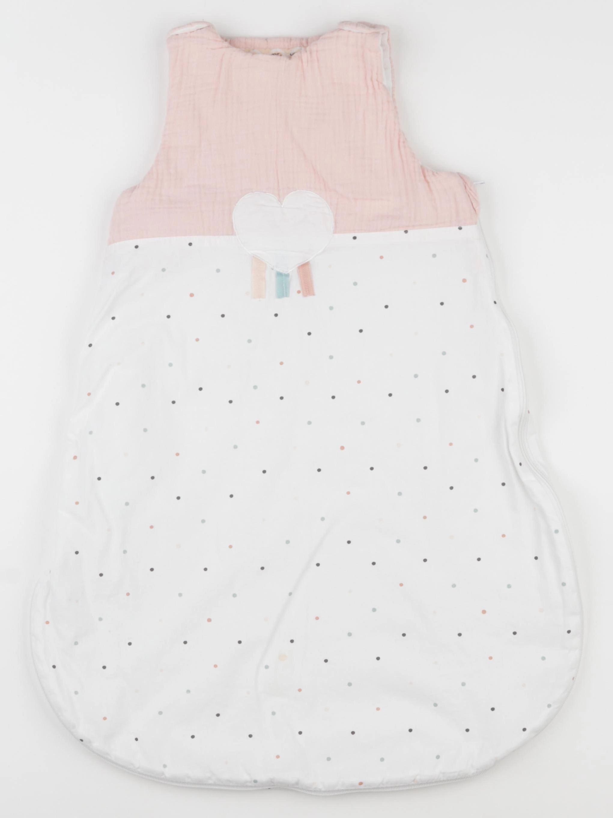 Vertbaudet - gigoteuse TOG 2 rose, blanc - 0/6 mois