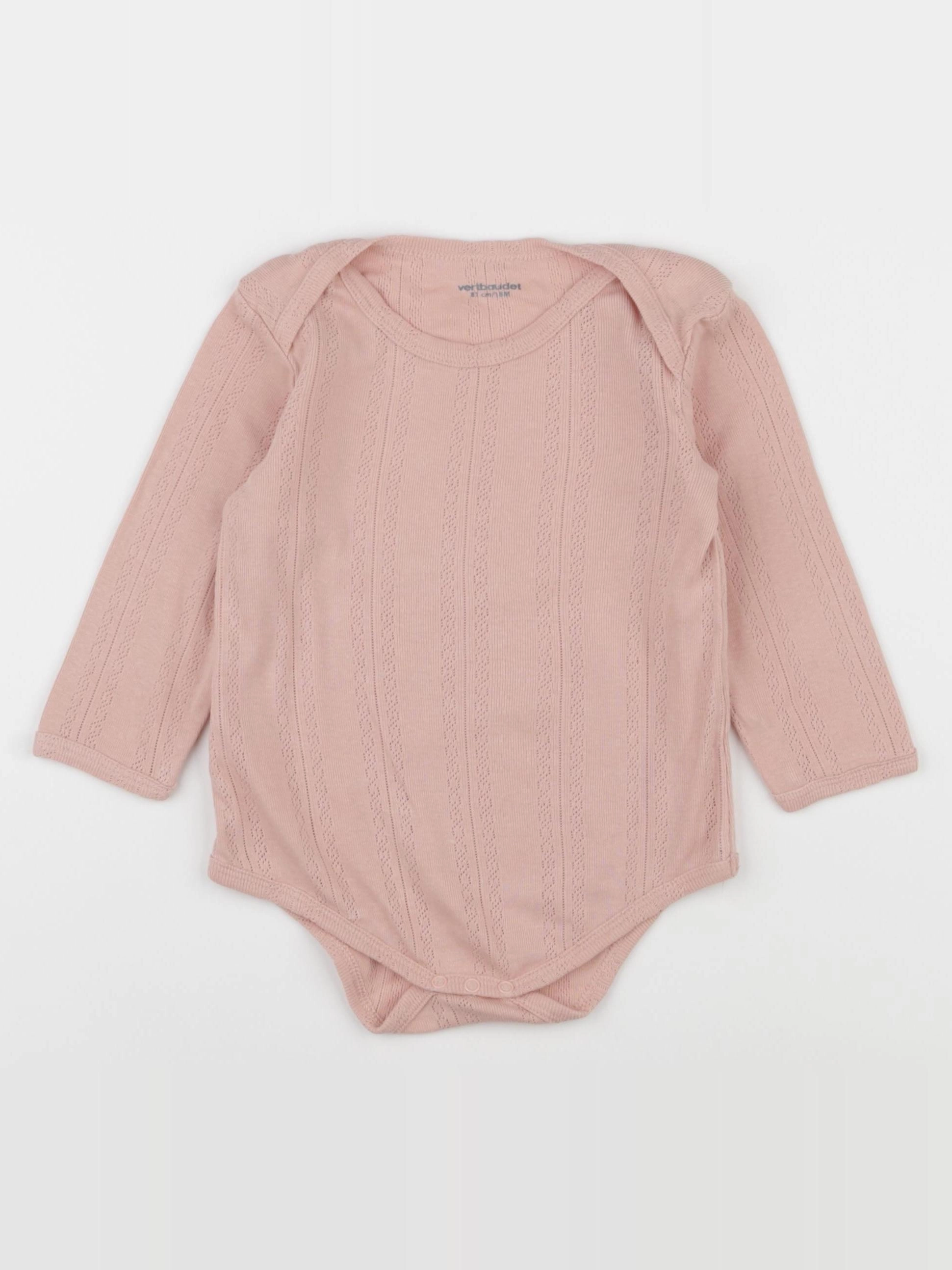 Vertbaudet - body rose - 18 mois