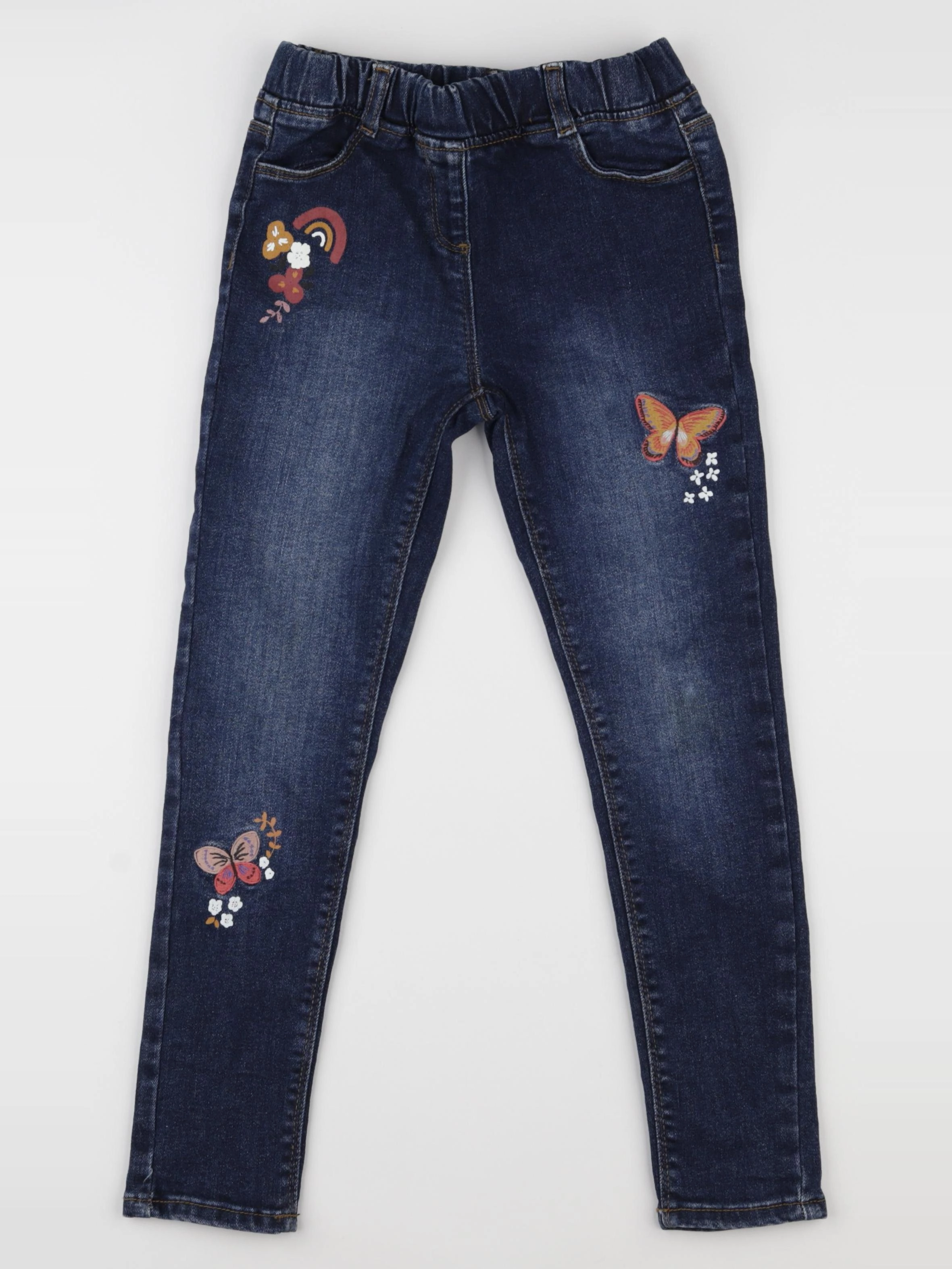 Vertbaudet - jegging bleu - 8 ans