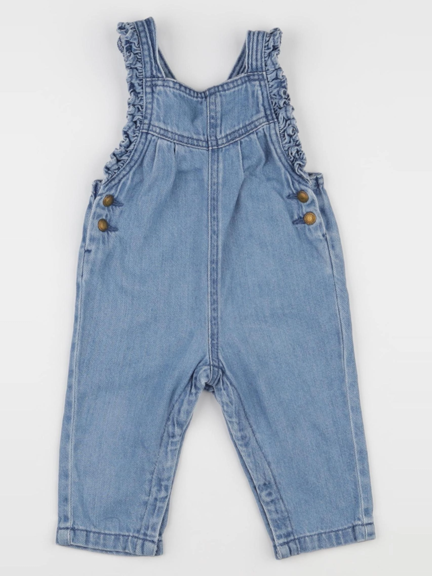 Vertbaudet - salopette bleu - 9 mois