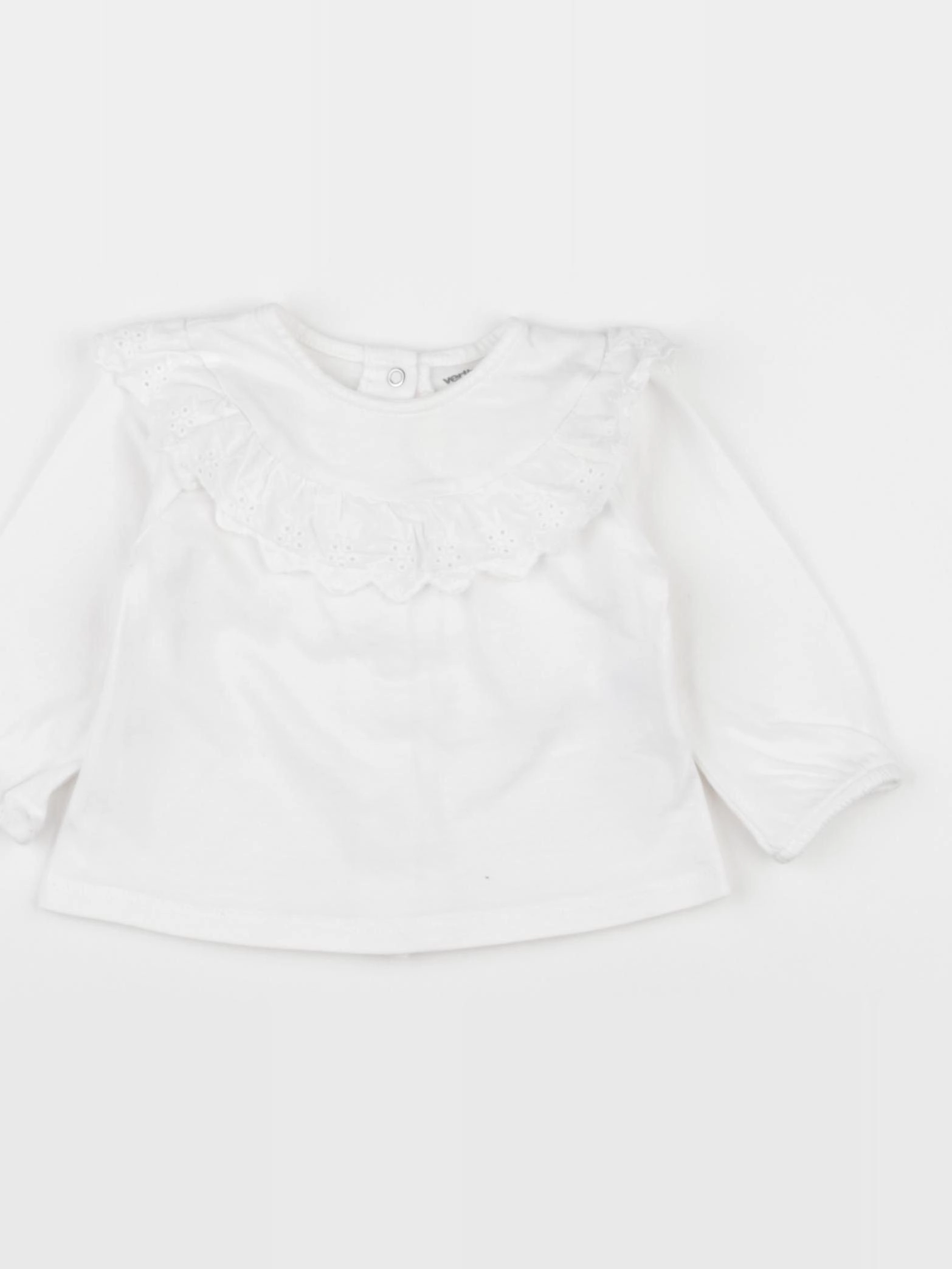 Vertbaudet - tee-shirt blanc - 6 mois