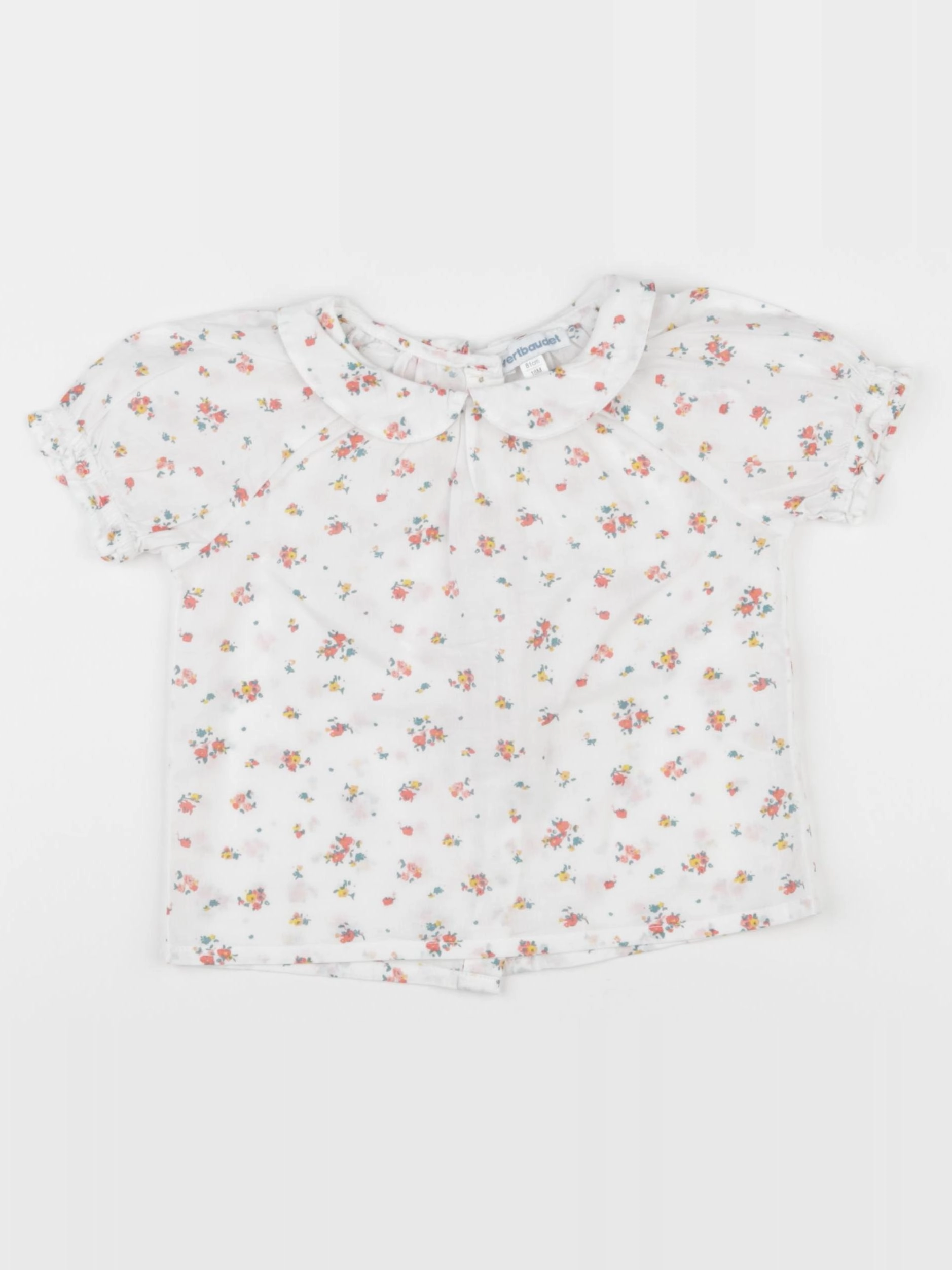 Vertbaudet - blouse blanc, multicolore - 18 mois