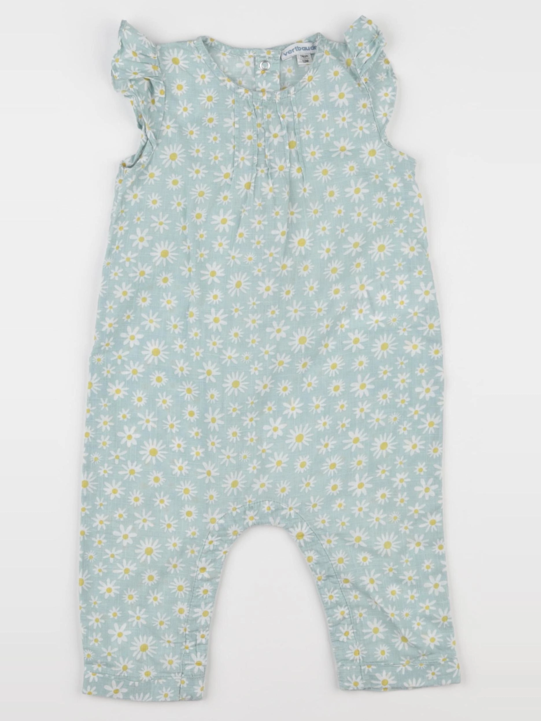 Vertbaudet - combinaison vert - 12 mois