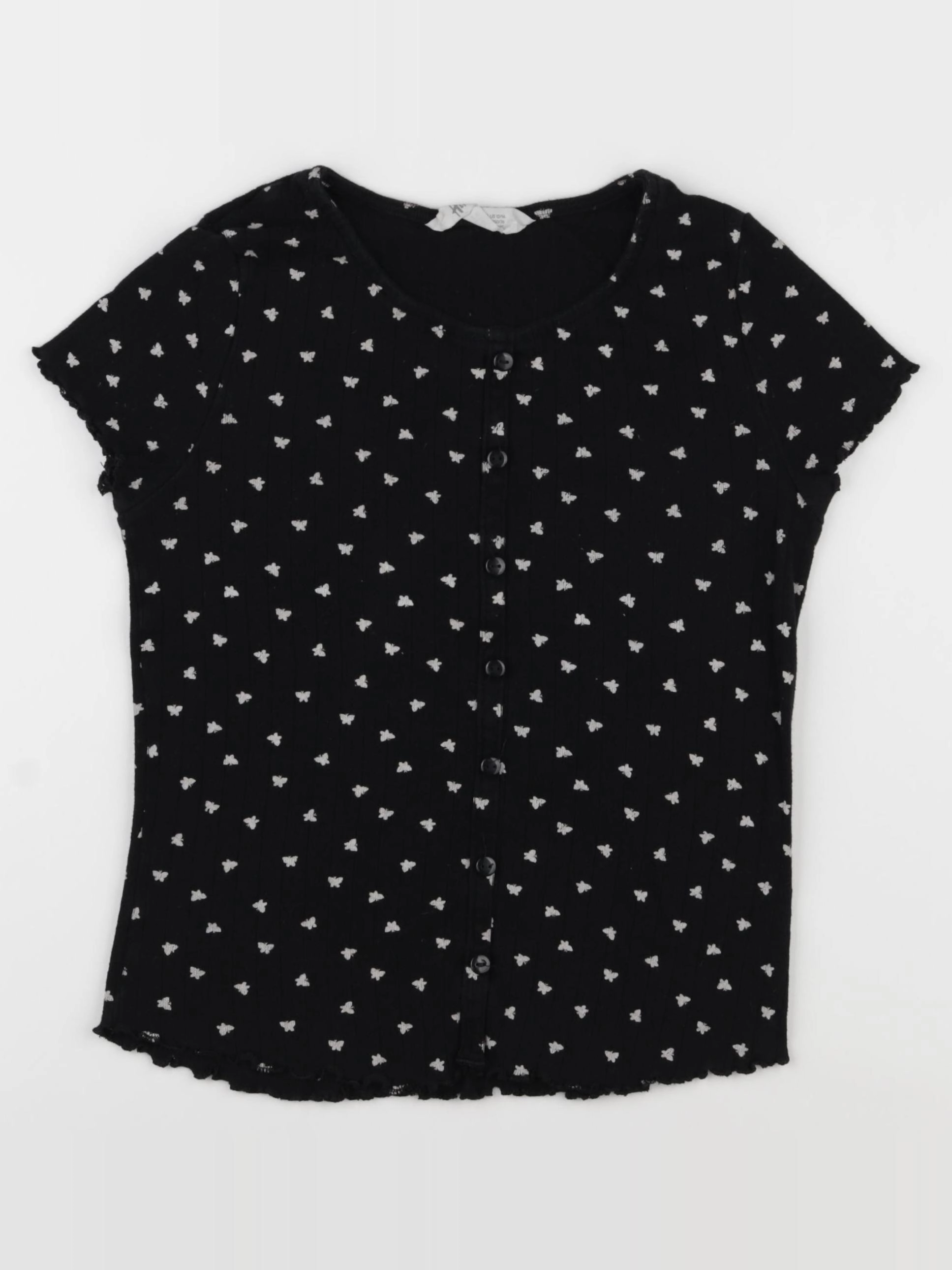 H&M - tee-shirt noir - 10/12 ans