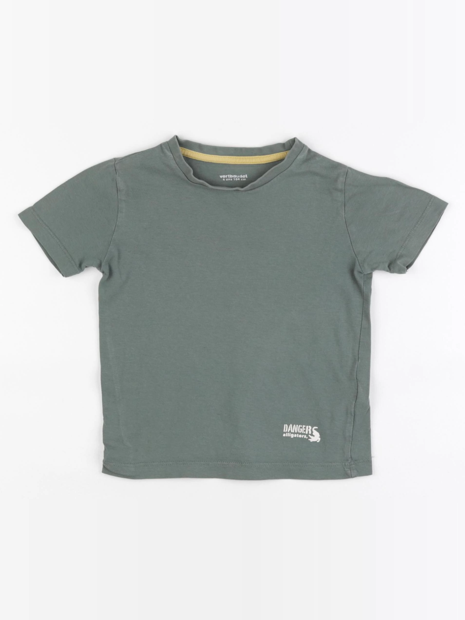 Vertbaudet - tee-shirt vert - 4 ans