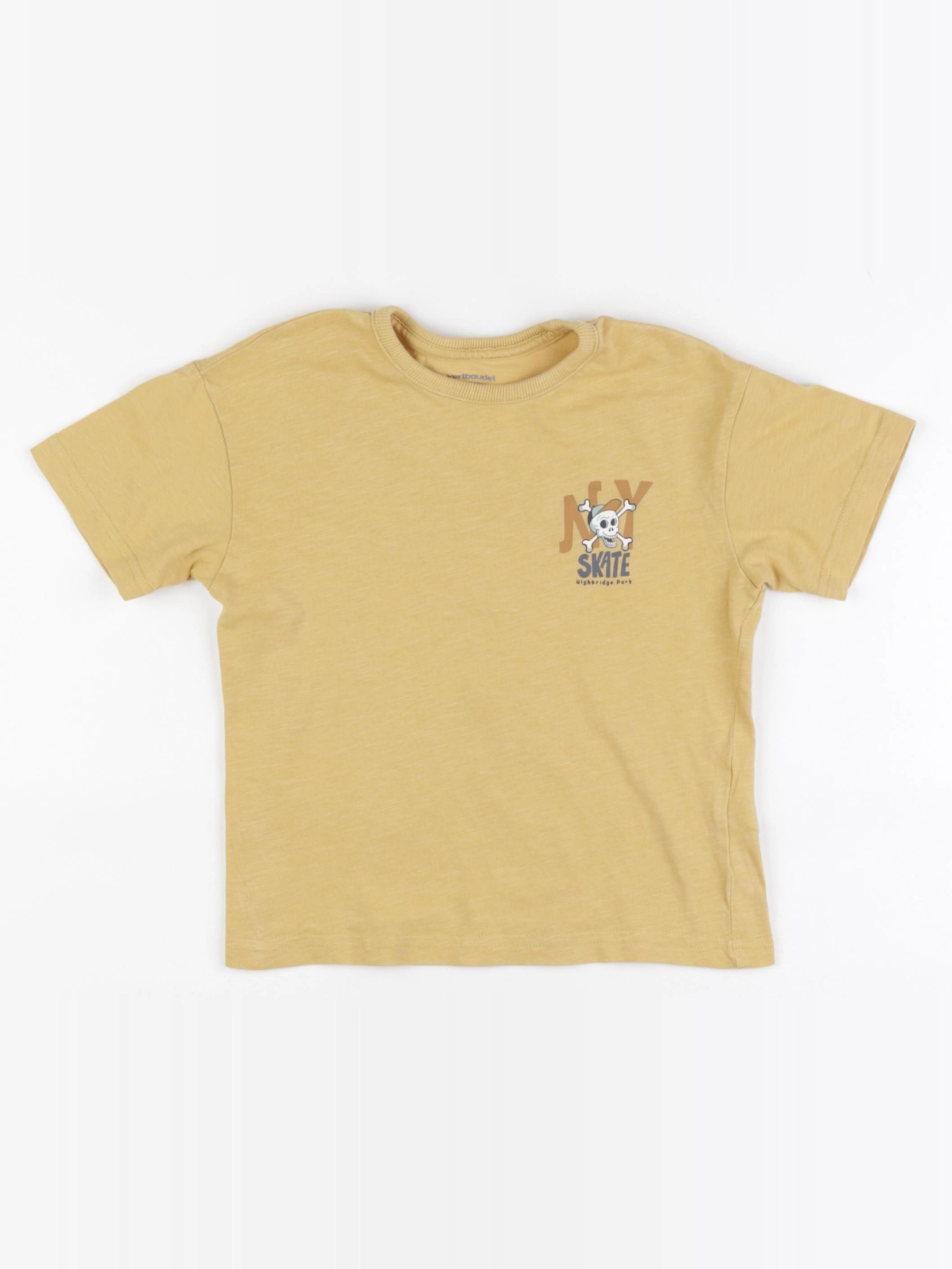 Vertbaudet - tee-shirt jaune - 5 ans