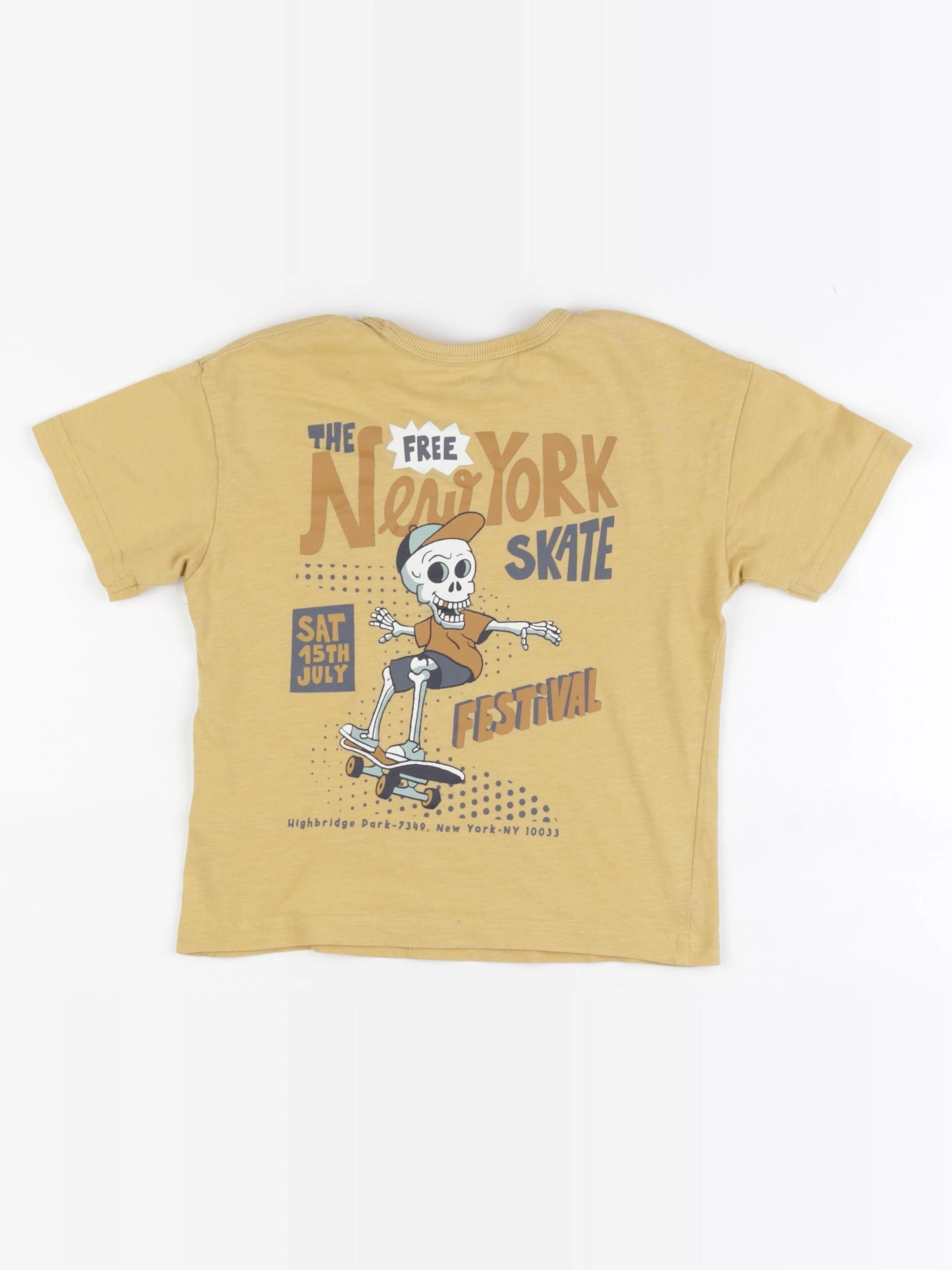 Vertbaudet - tee-shirt jaune - 5 ans