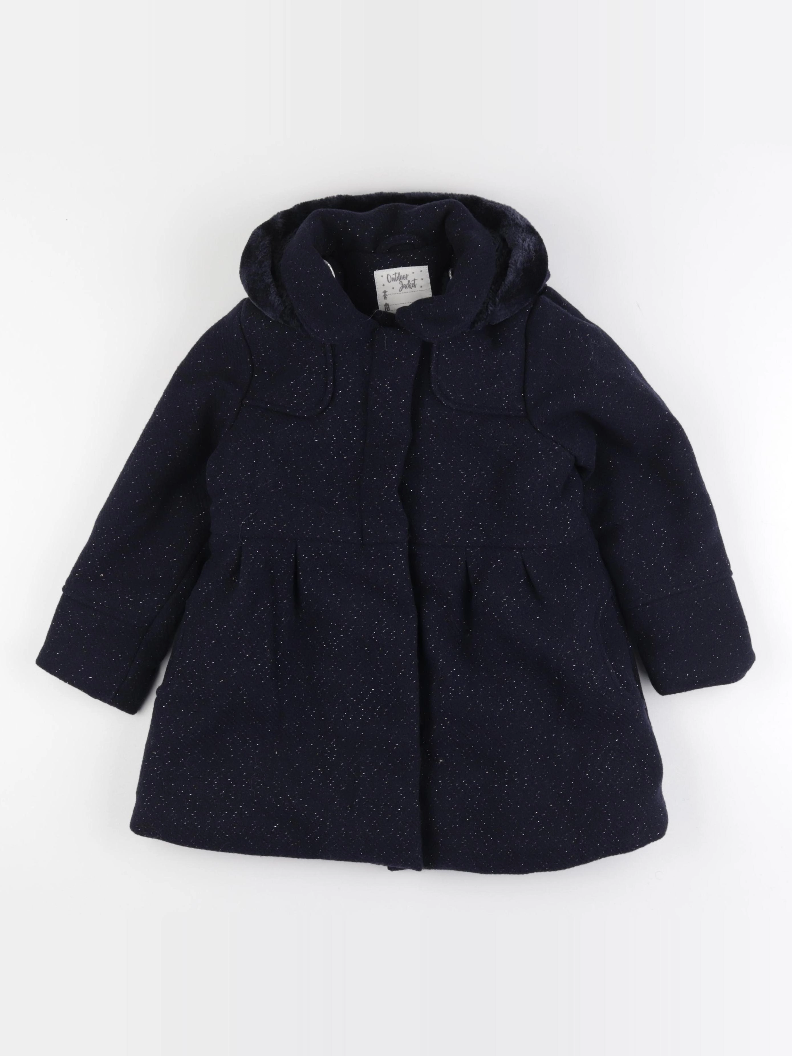 Vertbaudet - manteau bleu - 7 ans