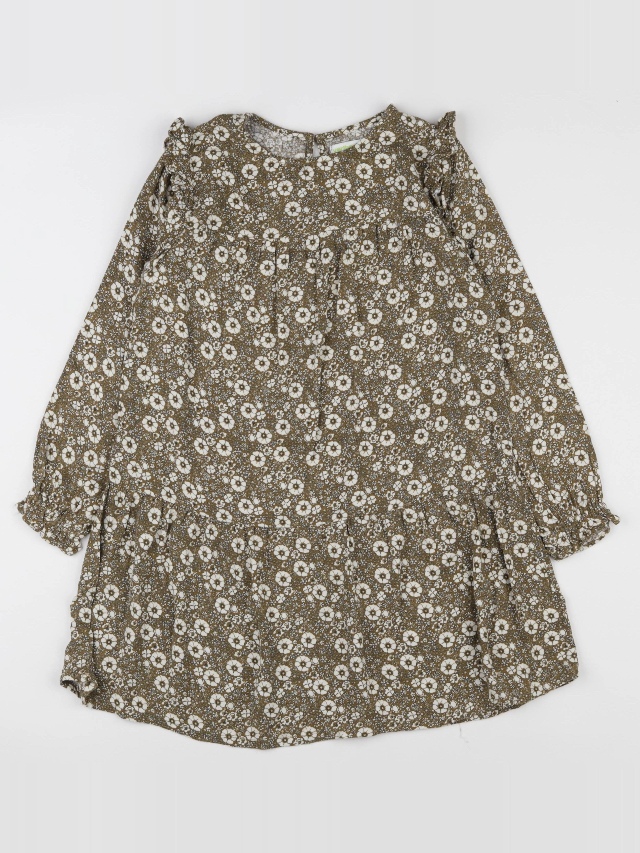 Vertbaudet - robe vert - 7 ans