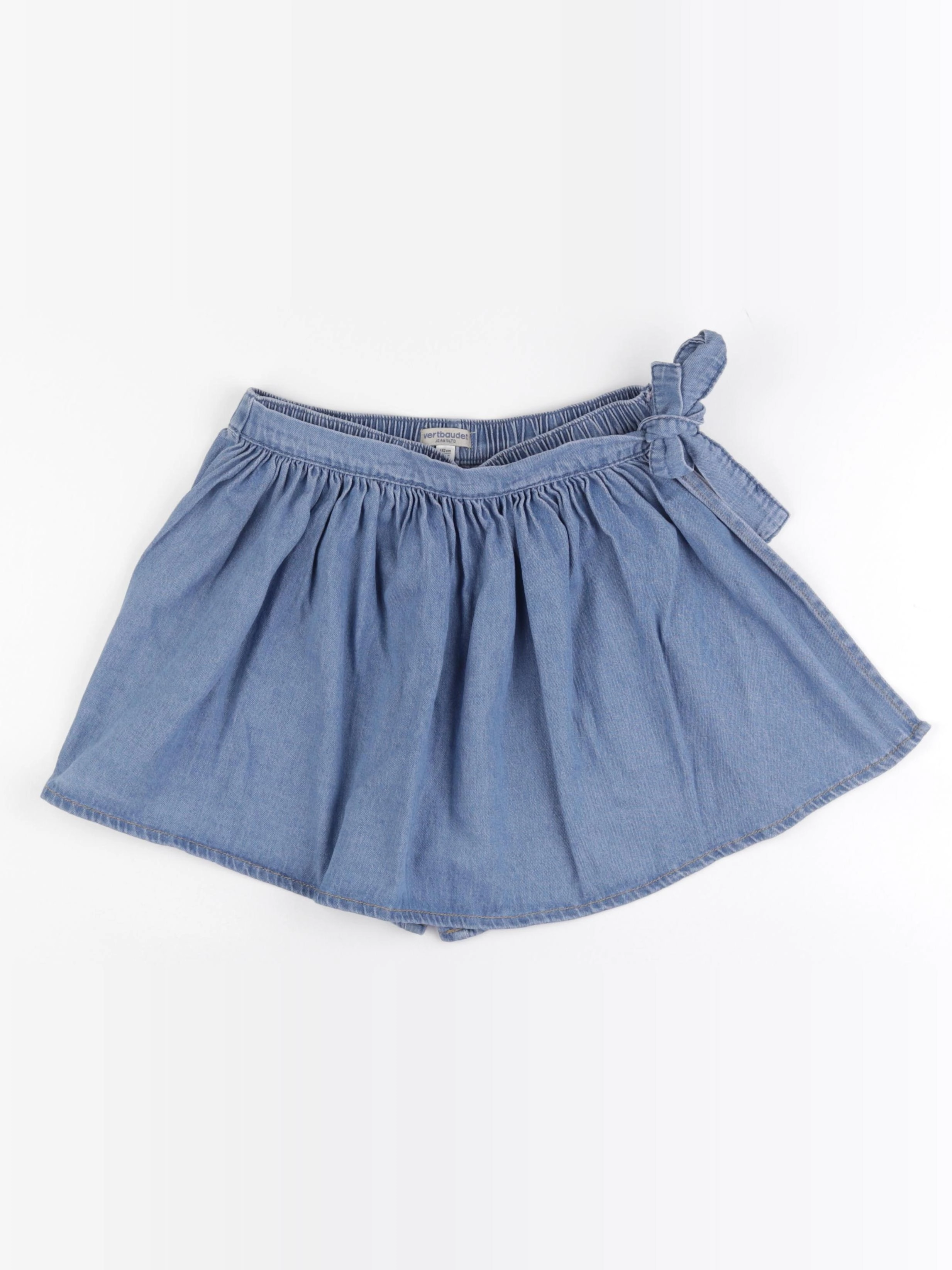 Vertbaudet - jupe short bleu - 12 ans