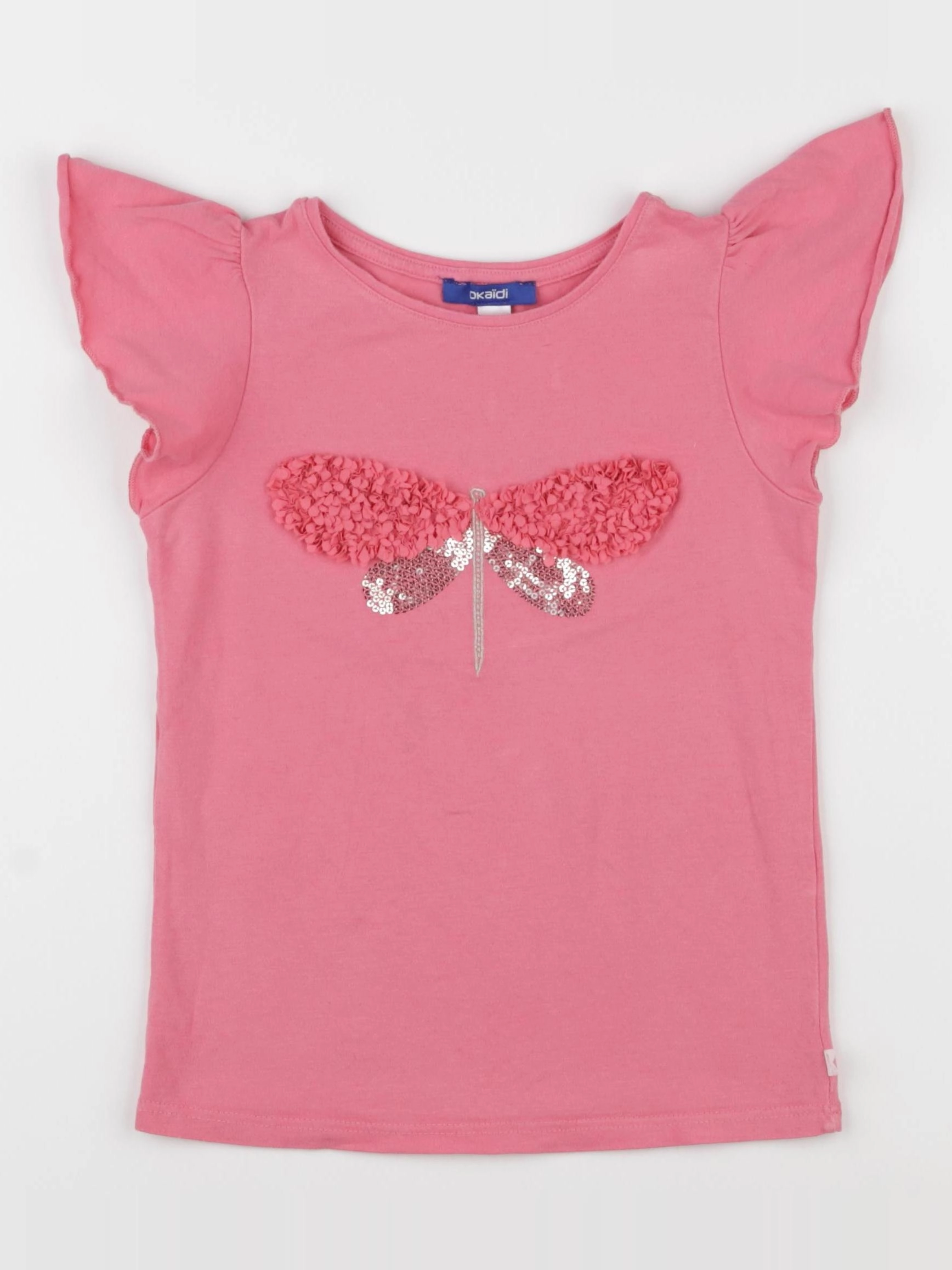 Okaidi - tee-shirt rose - 6 ans