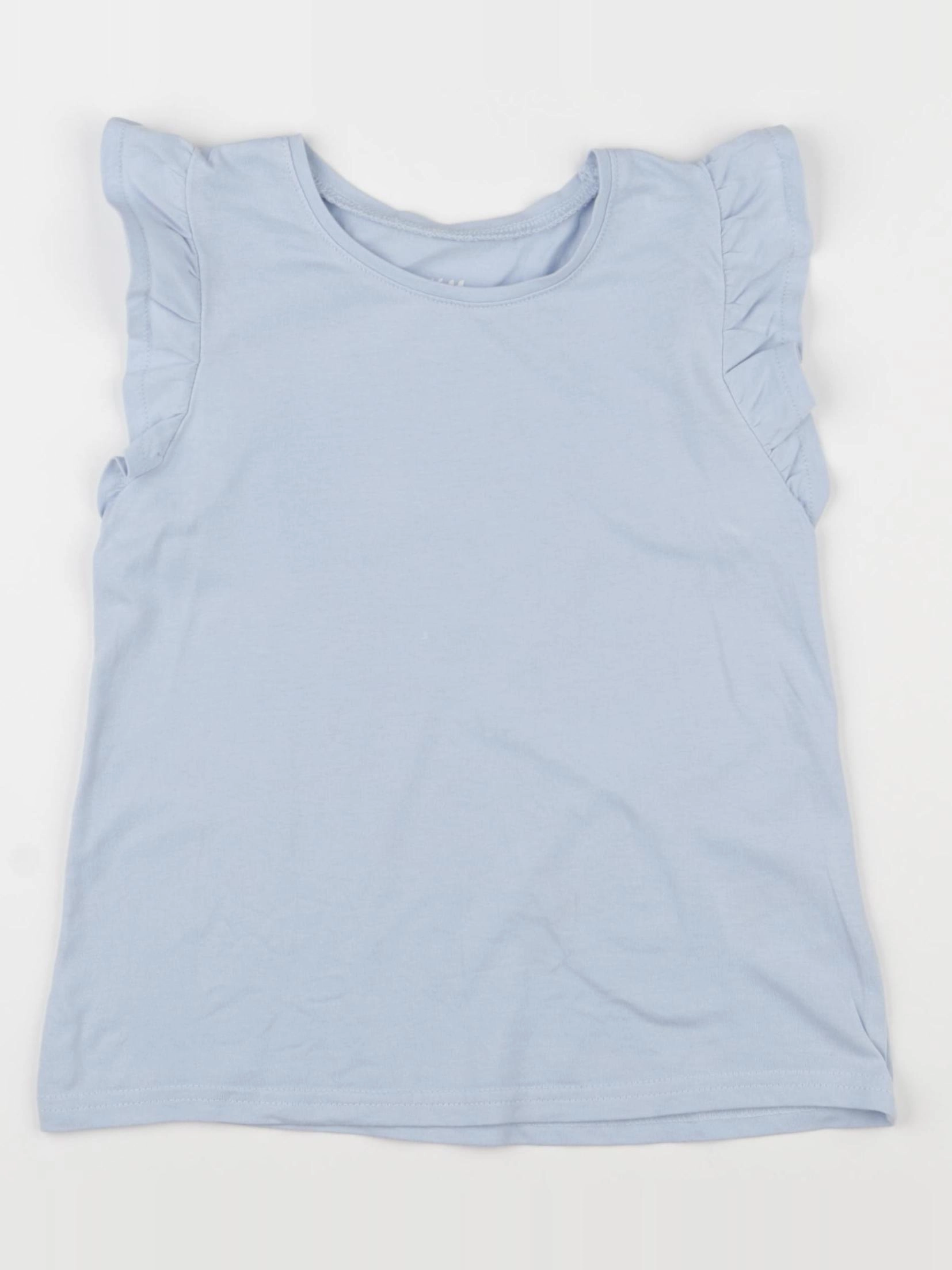 H&M - tee-shirt bleu - 4/6 ans