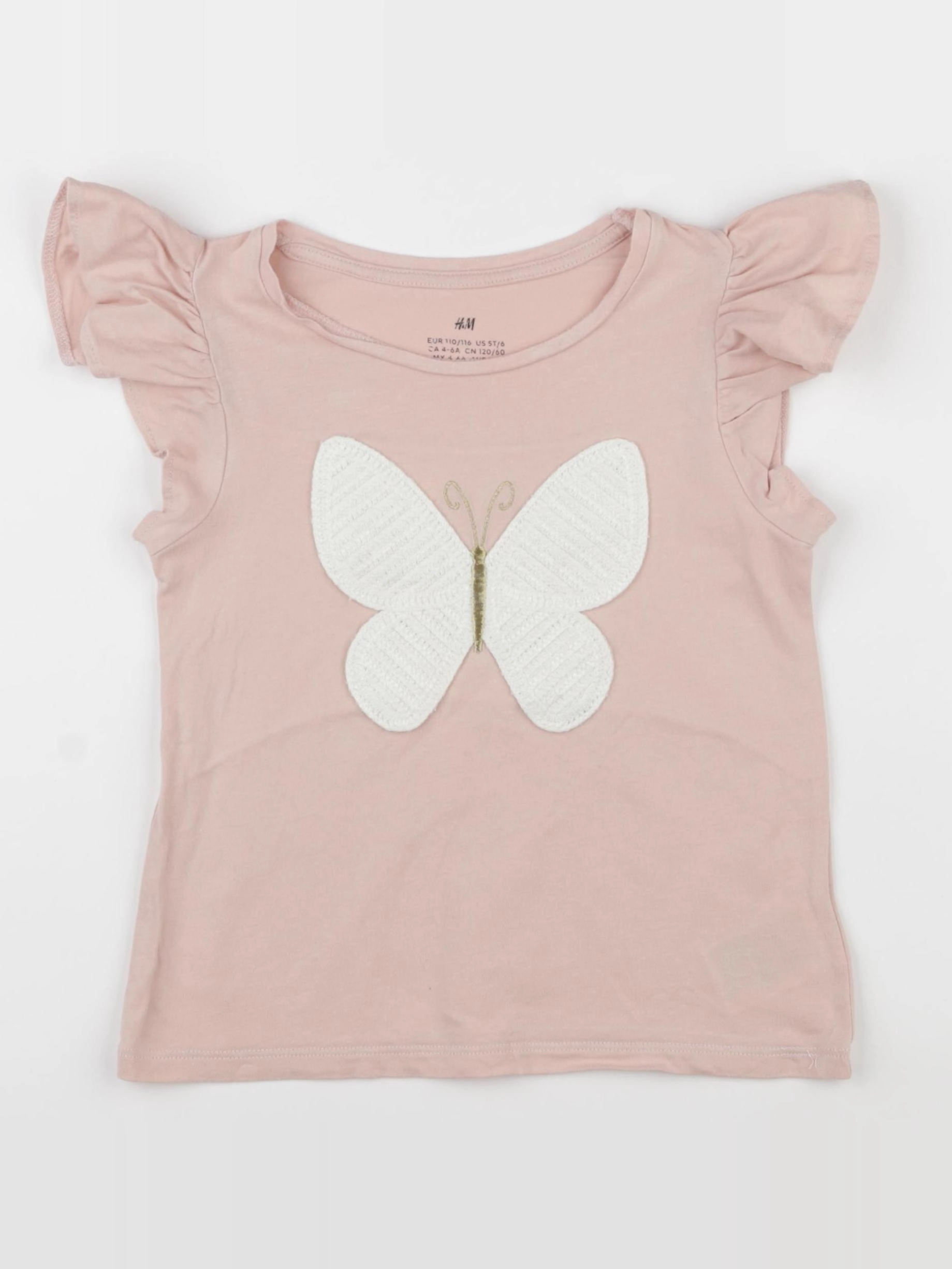 Monoprix - tee-shirt rose - 5/6 ans