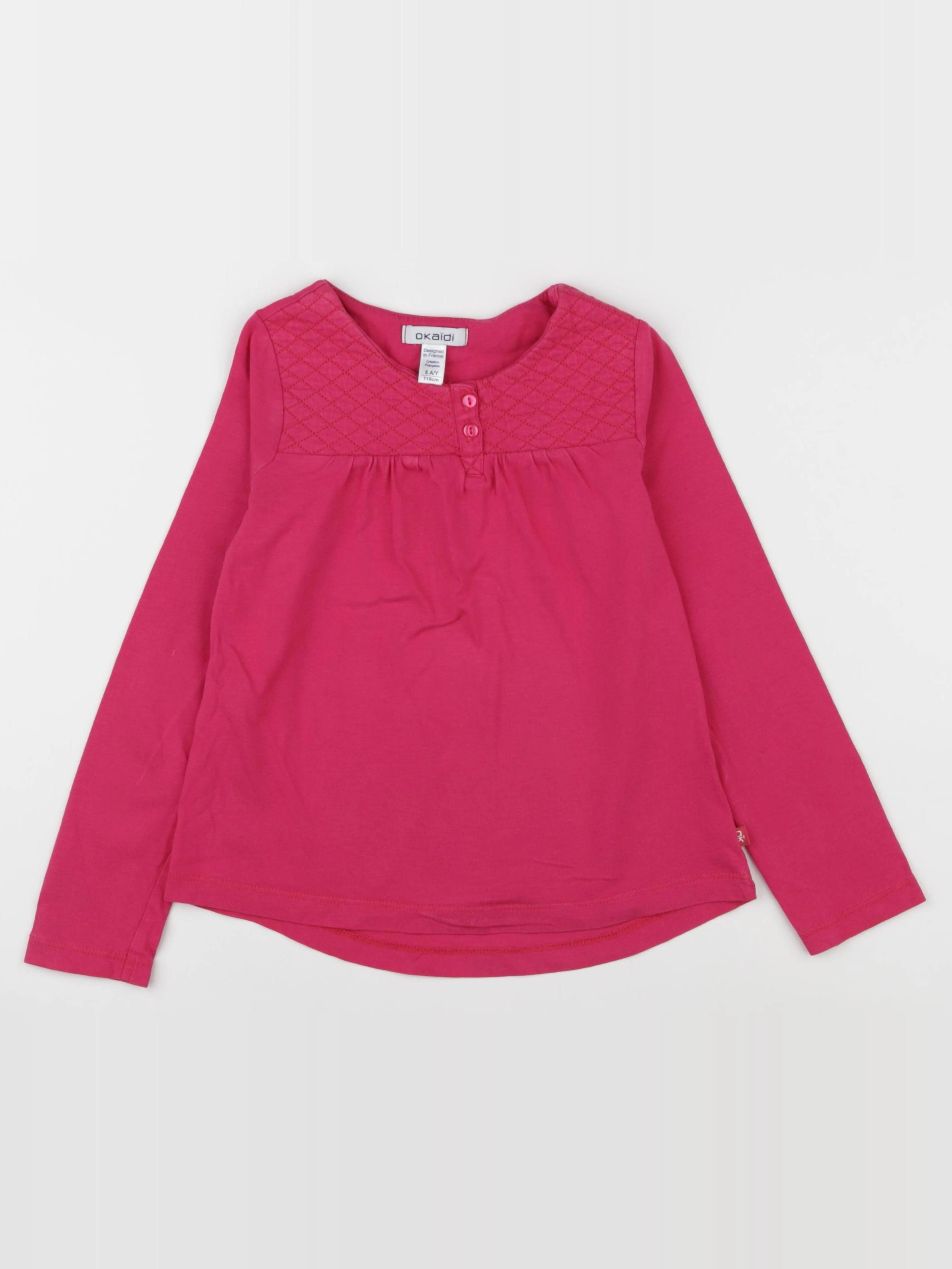 Okaidi - tee-shirt rose - 6 ans
