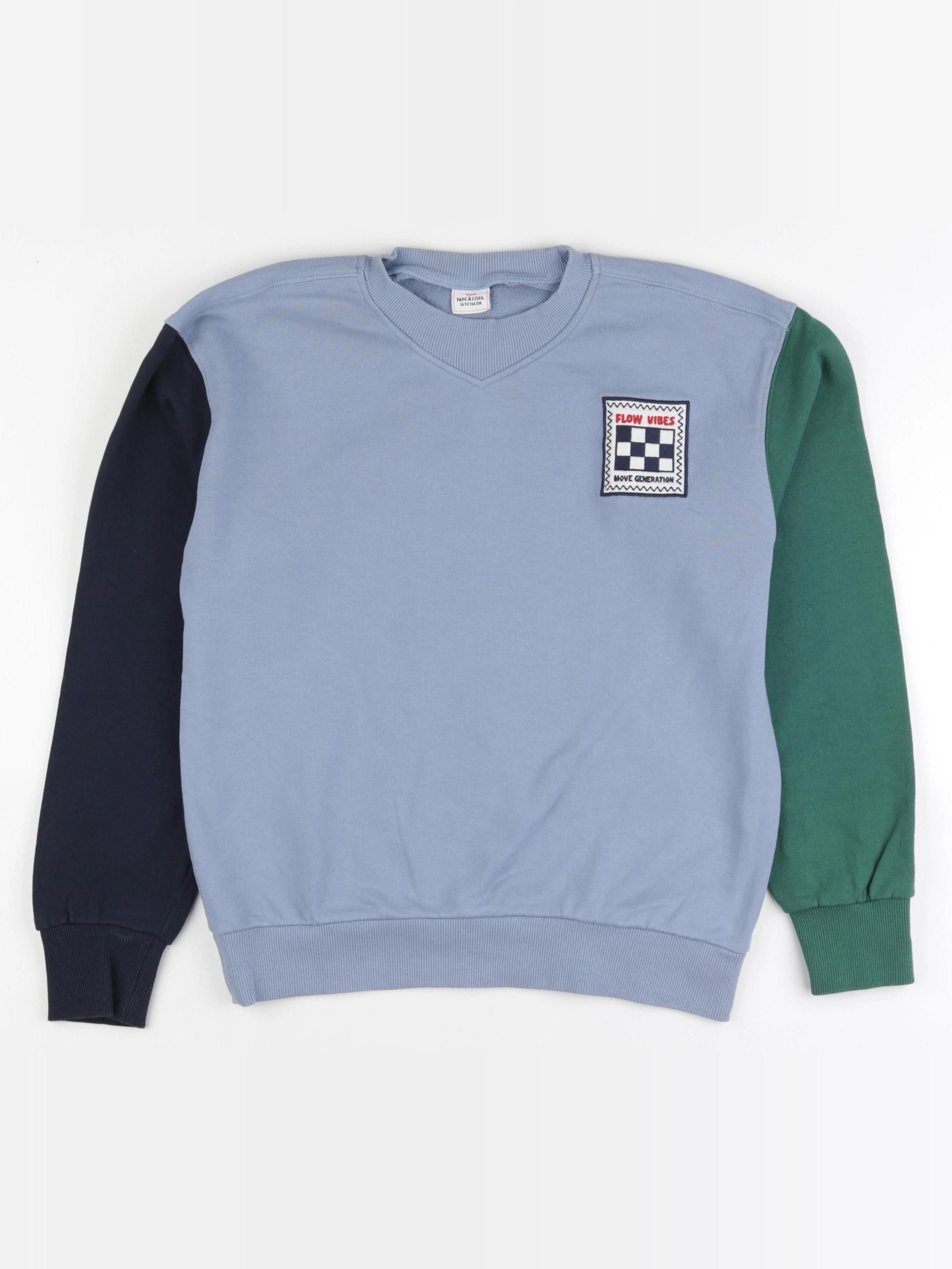 Tape à l'oeil - sweat bleu - 14 ans