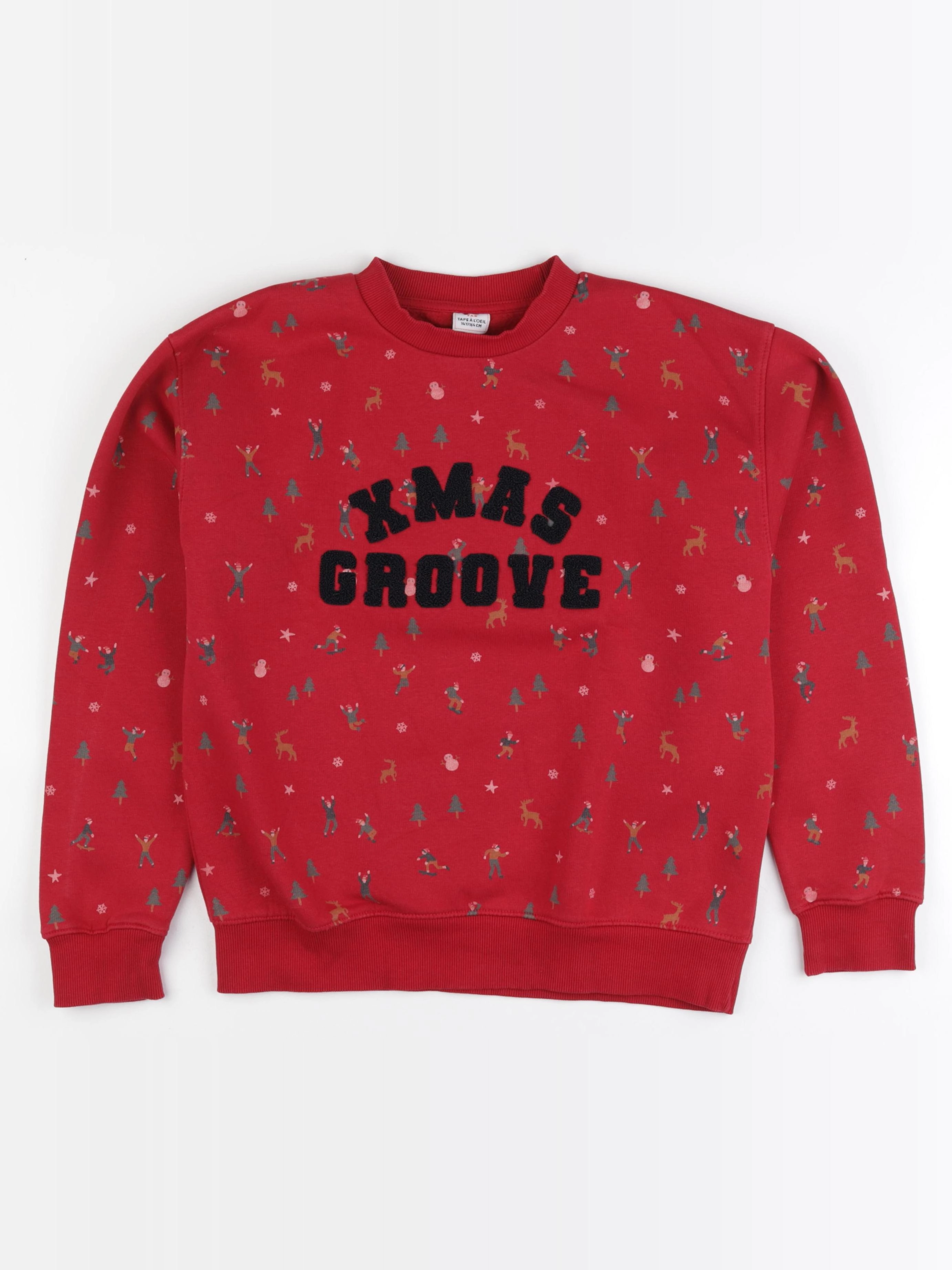 Tape à l'oeil - sweat rouge - 14 ans