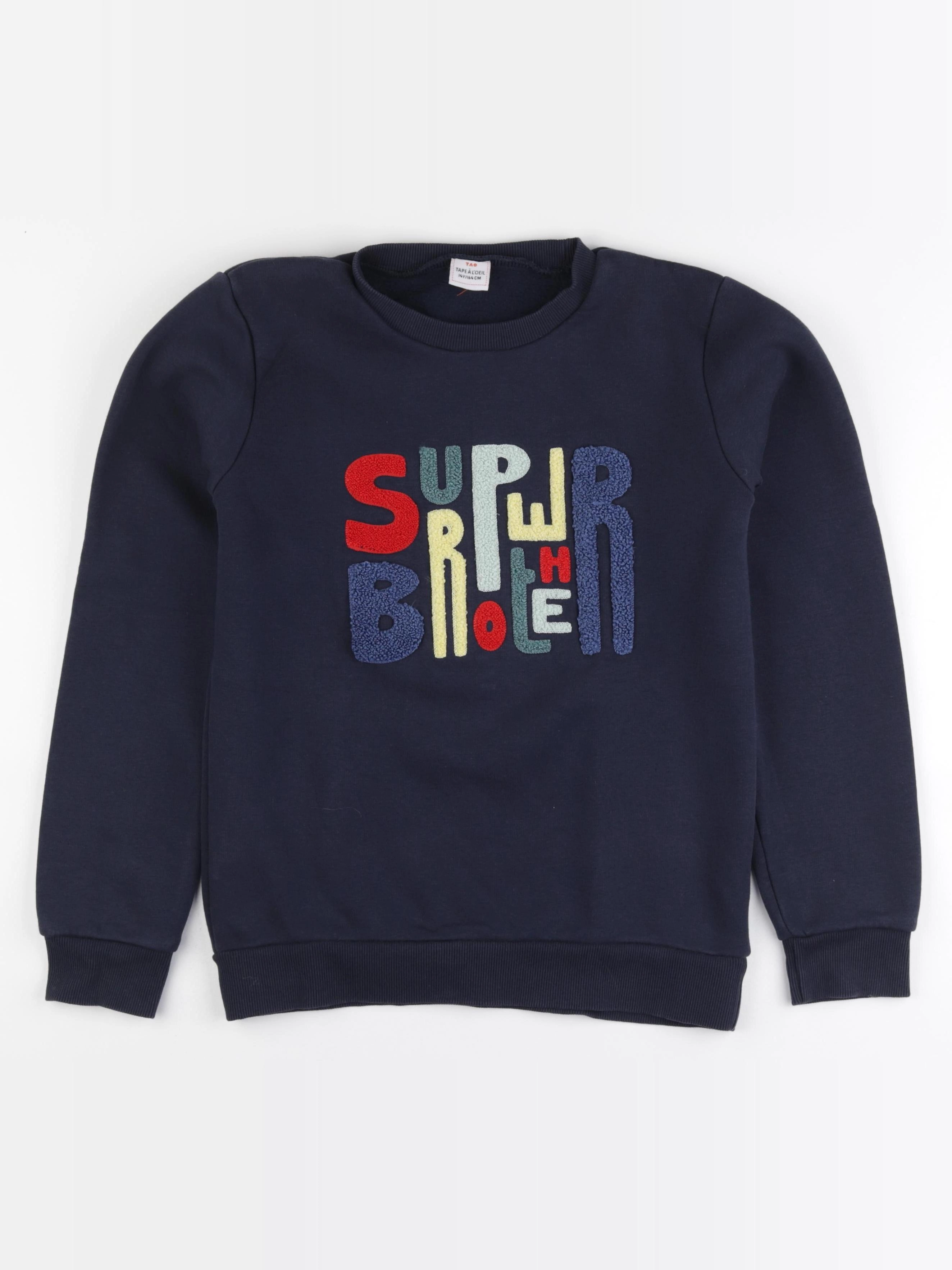 Tape à l'oeil - sweat bleu - 14 ans