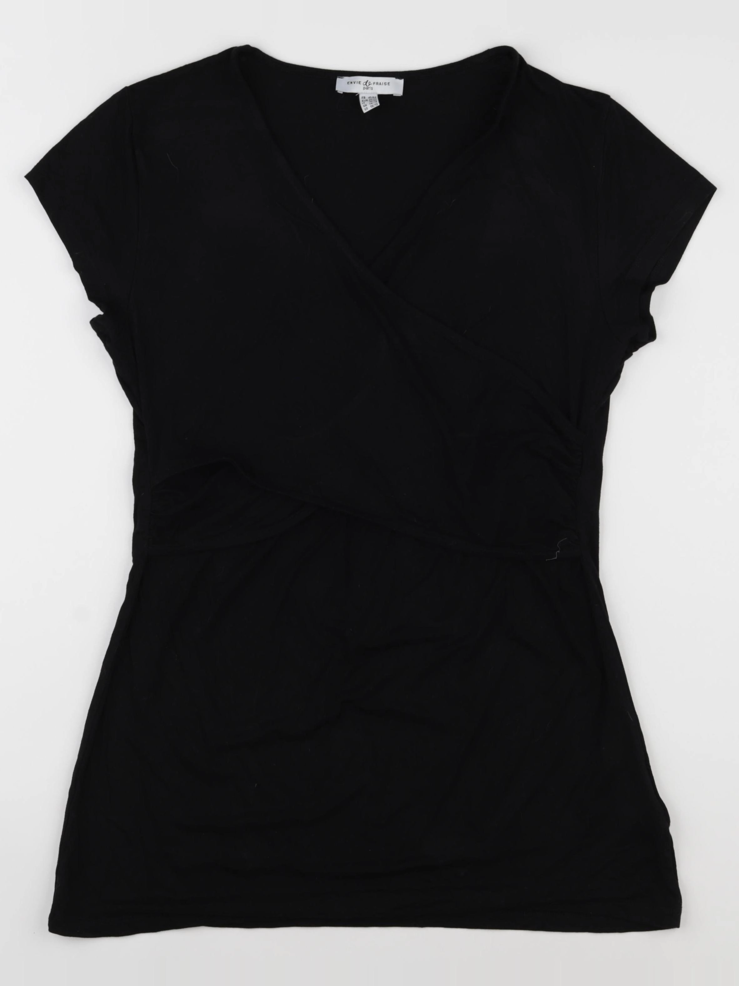 Envie de fraise - tee-shirt grossesse noir - 42 à 44