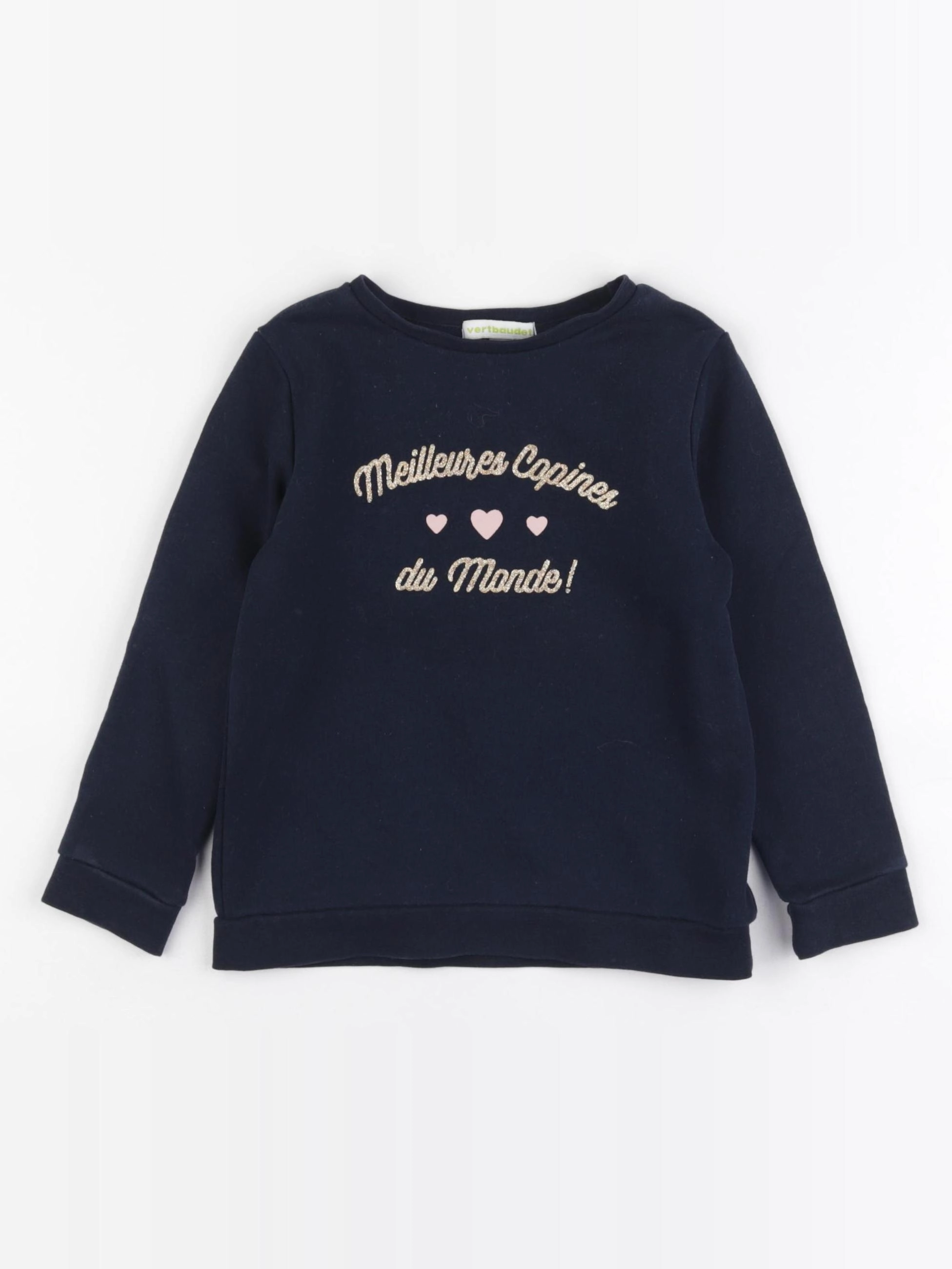 Vertbaudet - sweat bleu - 5 ans