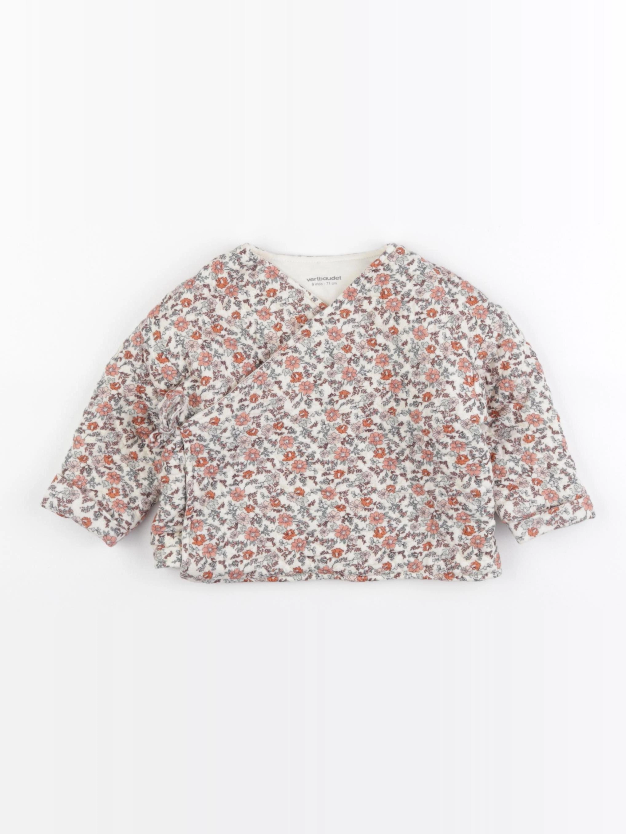 Vertbaudet - veste multicolore - 9 mois