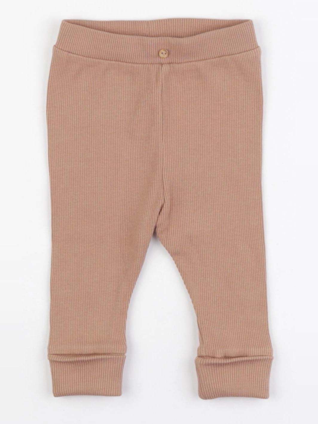 Vertbaudet - legging marron - 6 mois