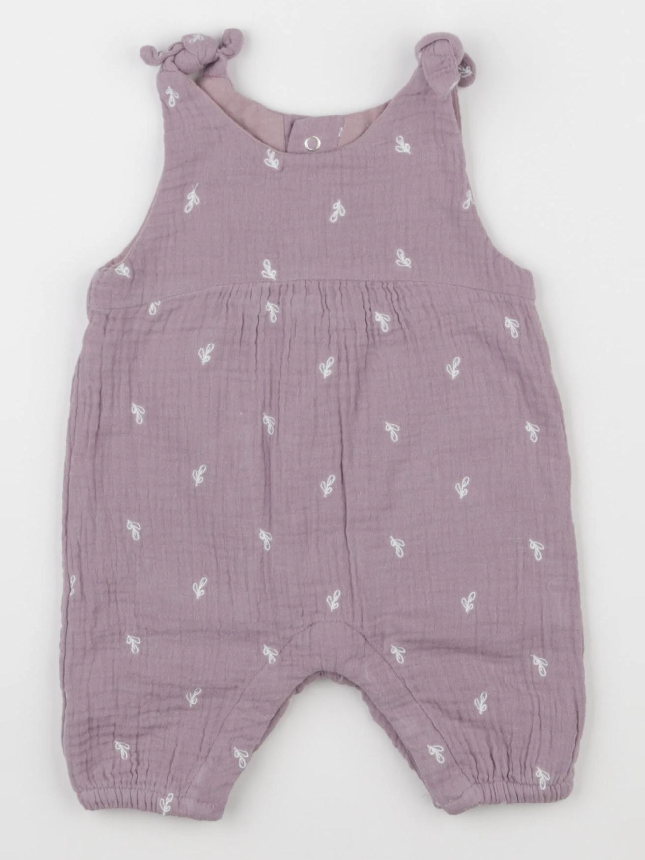 Vertbaudet - combinaison violet - 0 mois